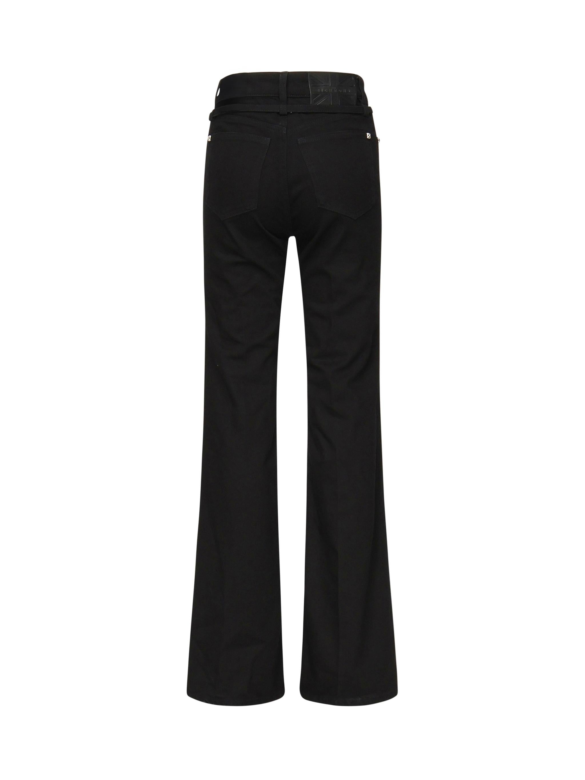Jeans vita alta con cinturino RWP25252JE JOHN RICHMOND