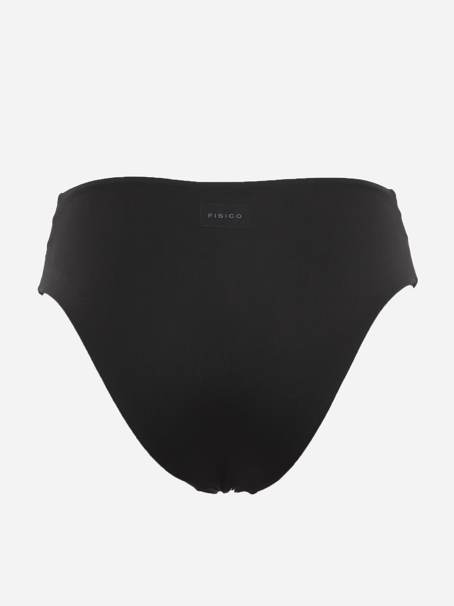 Slip bikini a vita alta con applicazione logo pe 2021 FS84L0 -F0009 FISICO
