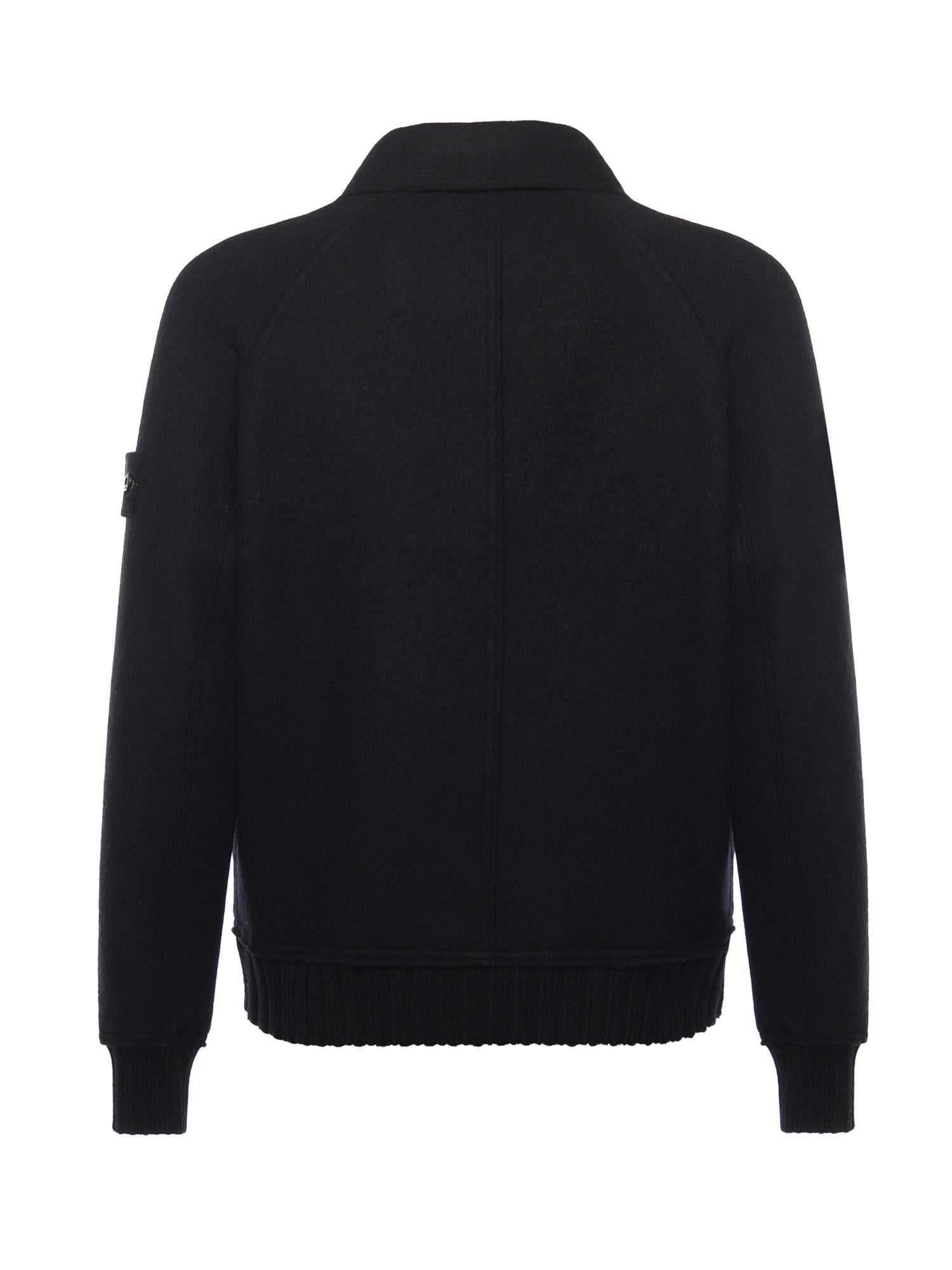 Coach jacket in feltro di lana RWS K2S155100060 S0IN1V0029 STONE ISLAND