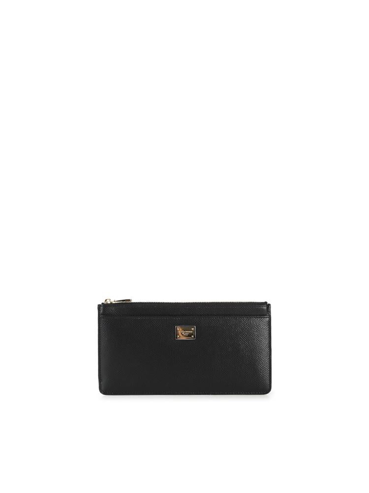 Portacarte in pelle con logo plaque BI1265 A100180999 DOLCE & GABBANA