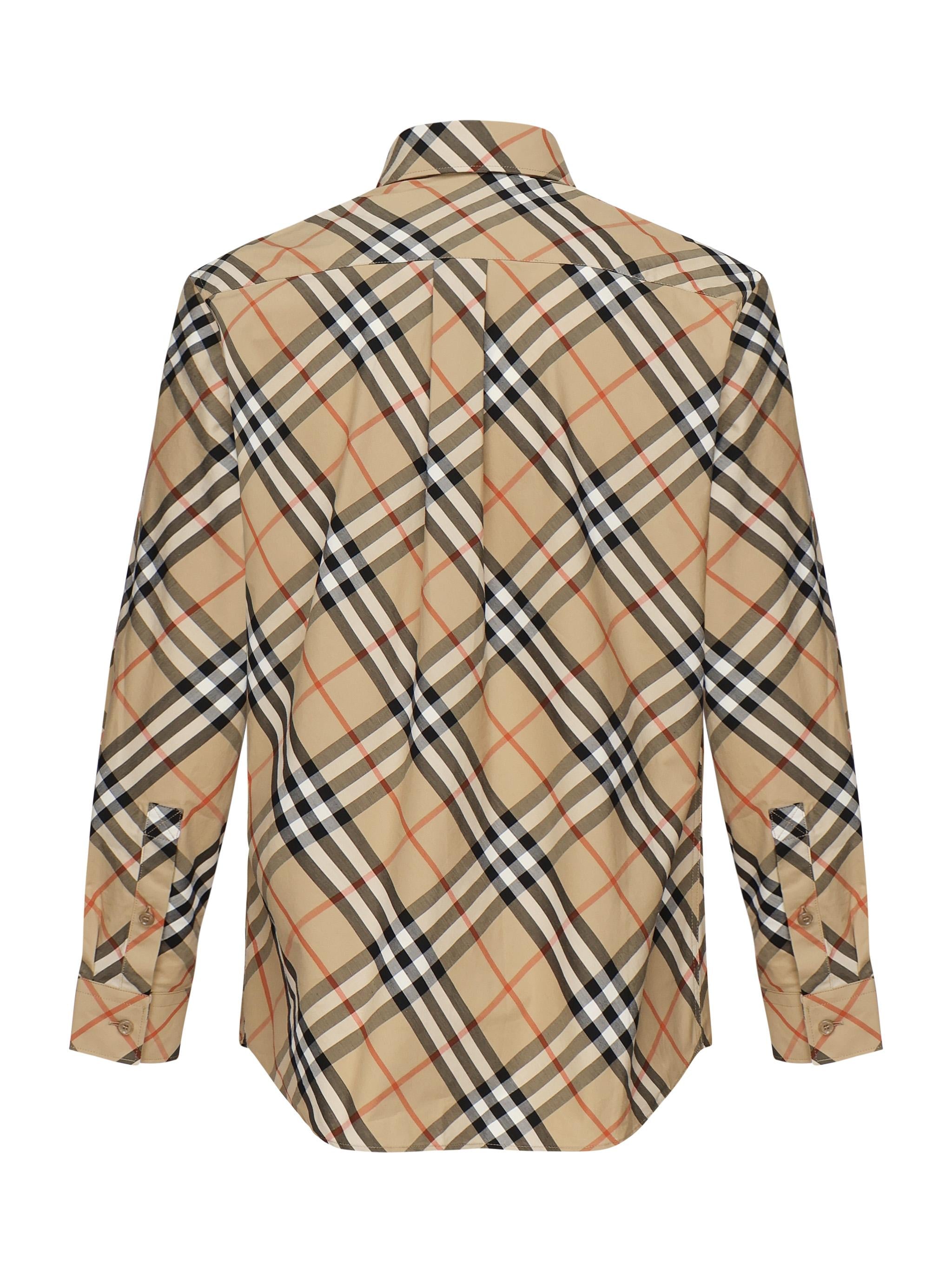Camicia in cotone check 8106165 B9368 BURBERRY