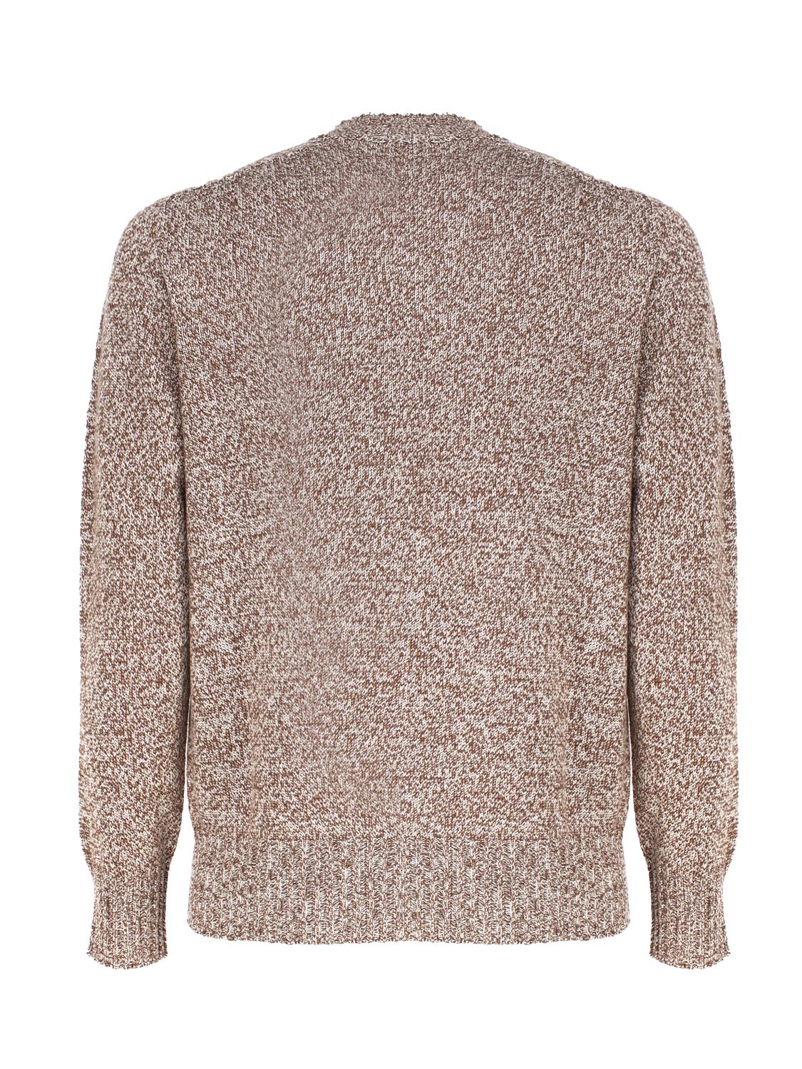Maglia girocollo in cashmere mouliné UXA249 Y1B10EM447 MALO
