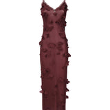 Abito Butterflies Techno con ricamo COPML166Y3015 RED COPERNI