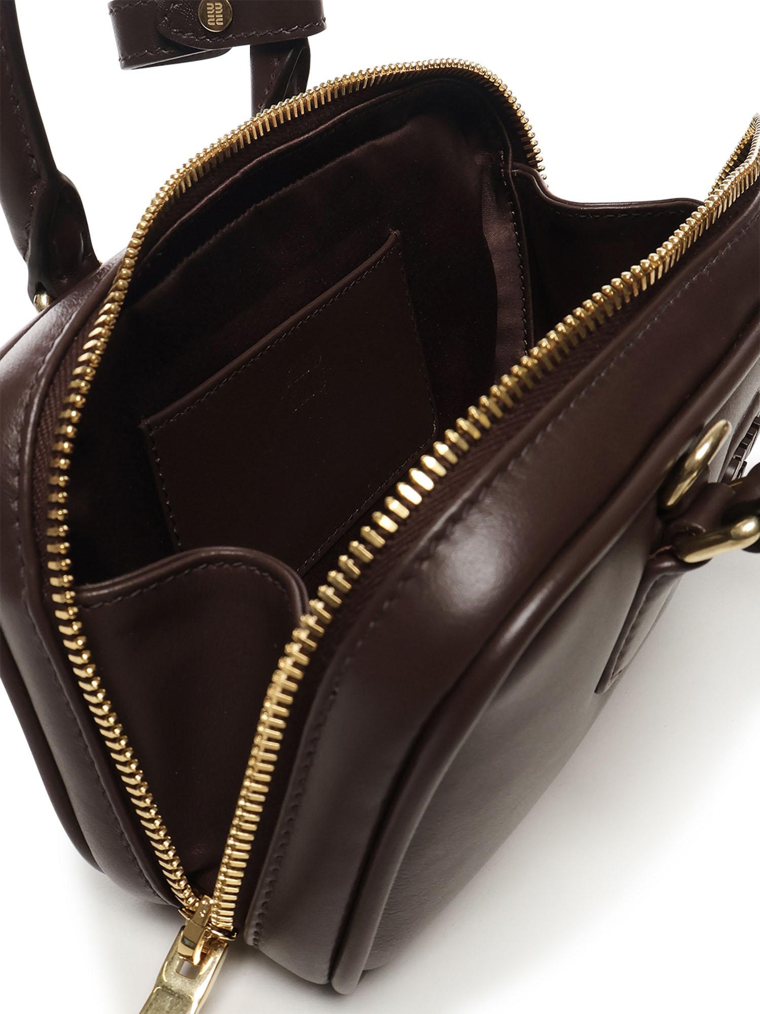 Mini borsa Arcadie in pelle 5BP088 ACR3F0NBL MIU MIU