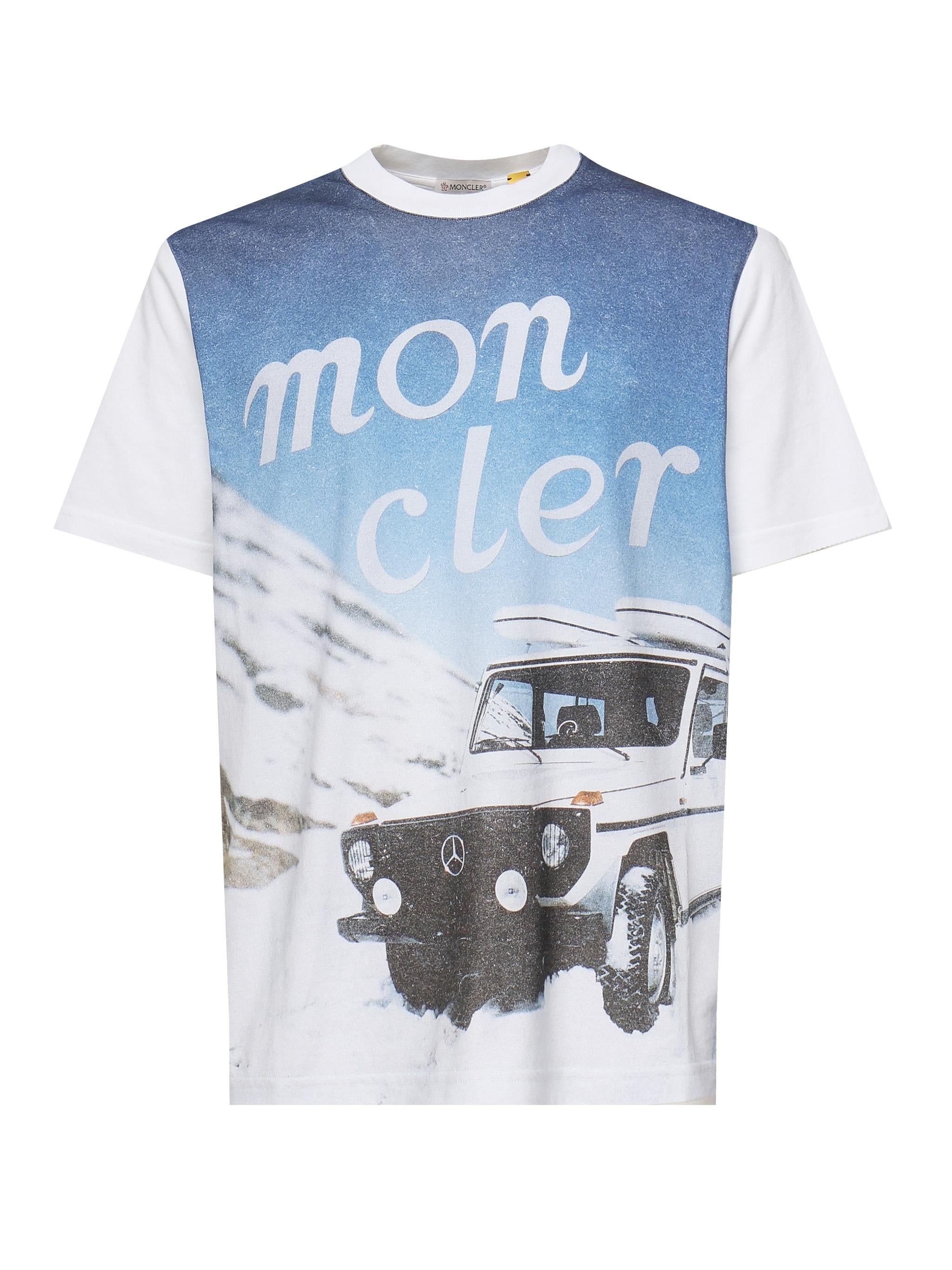 T-shirt con stampa frontale K14018C00003 89AB9001 MONCLER GENIUS