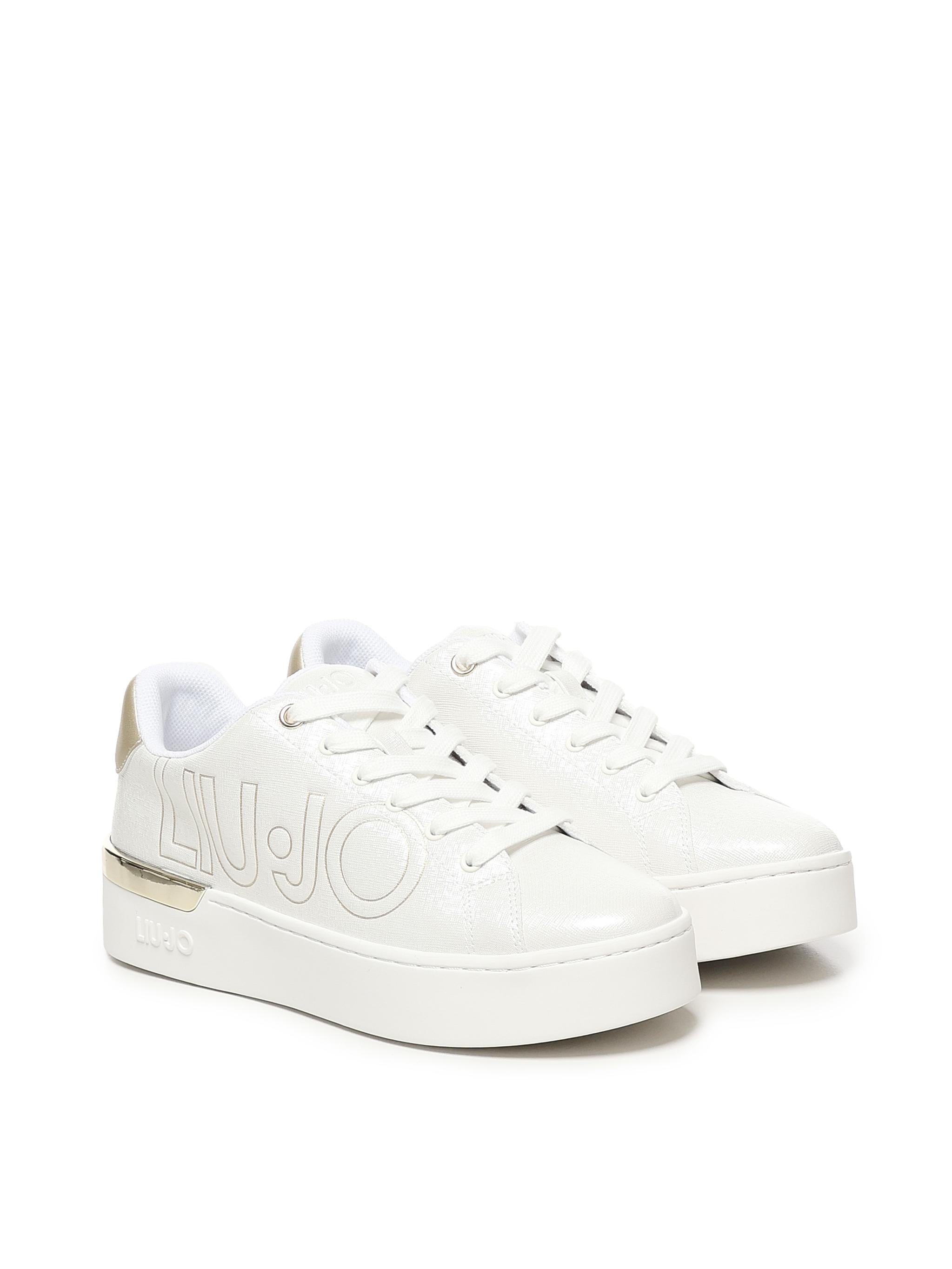 Sneaker Saffiano con logo 4A5703EX09901111 LIU JO
