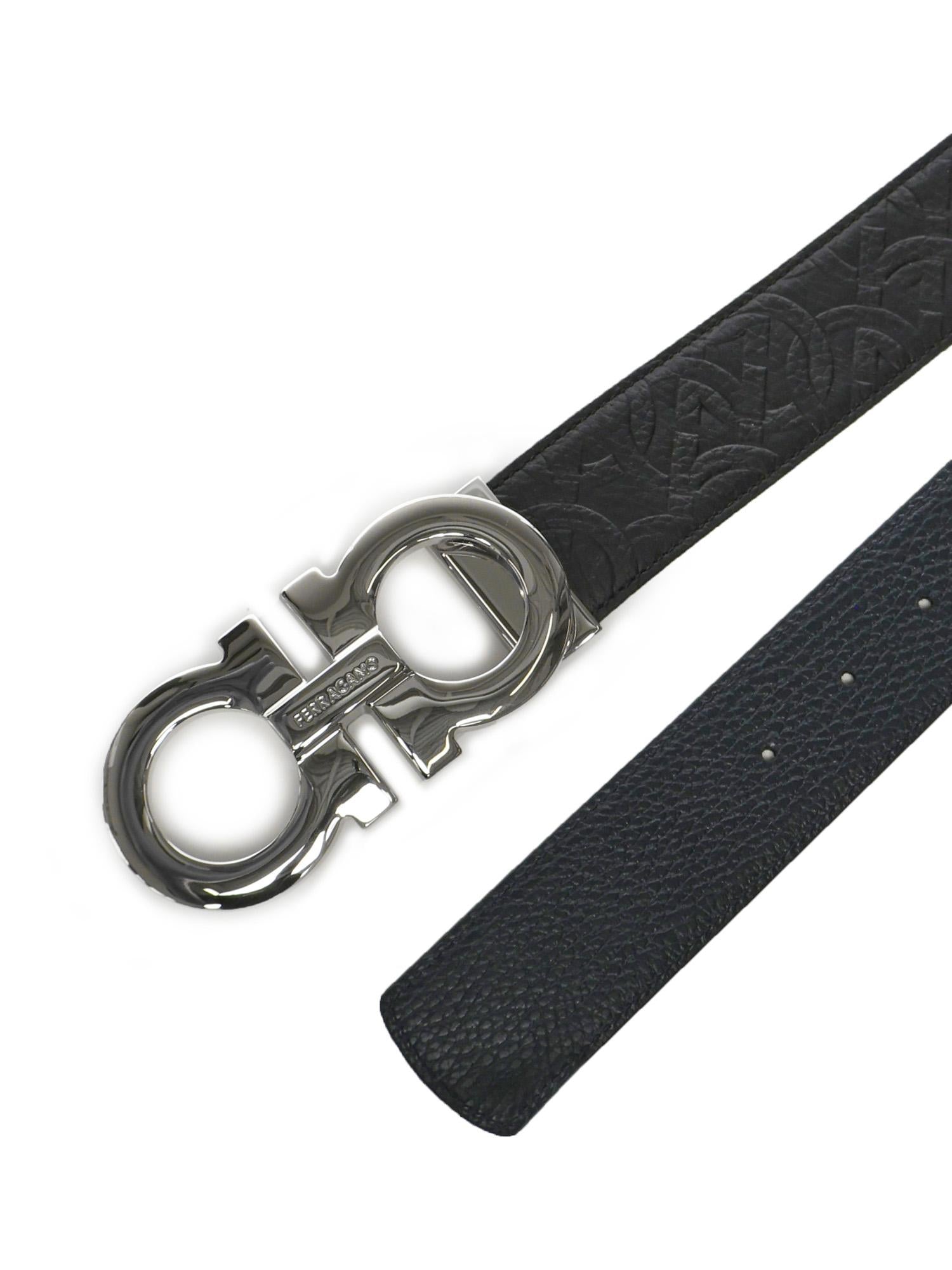 Cintura Gancini in pelle 670270 765034003 FERRAGAMO