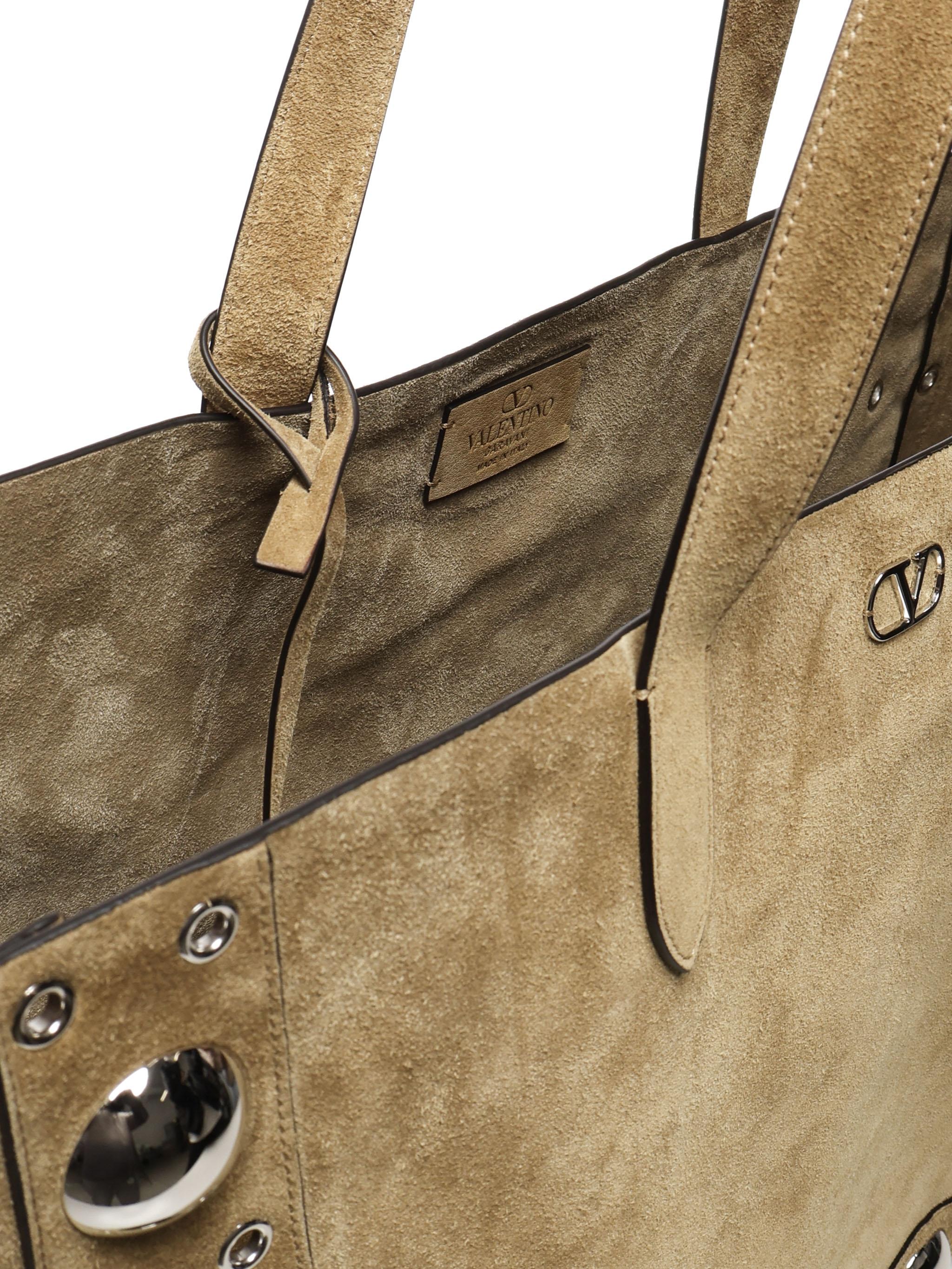 Tote Bag Nellcote Media in suede 6Y0B0D58 SVIRDX VALENTINO GARAVANI