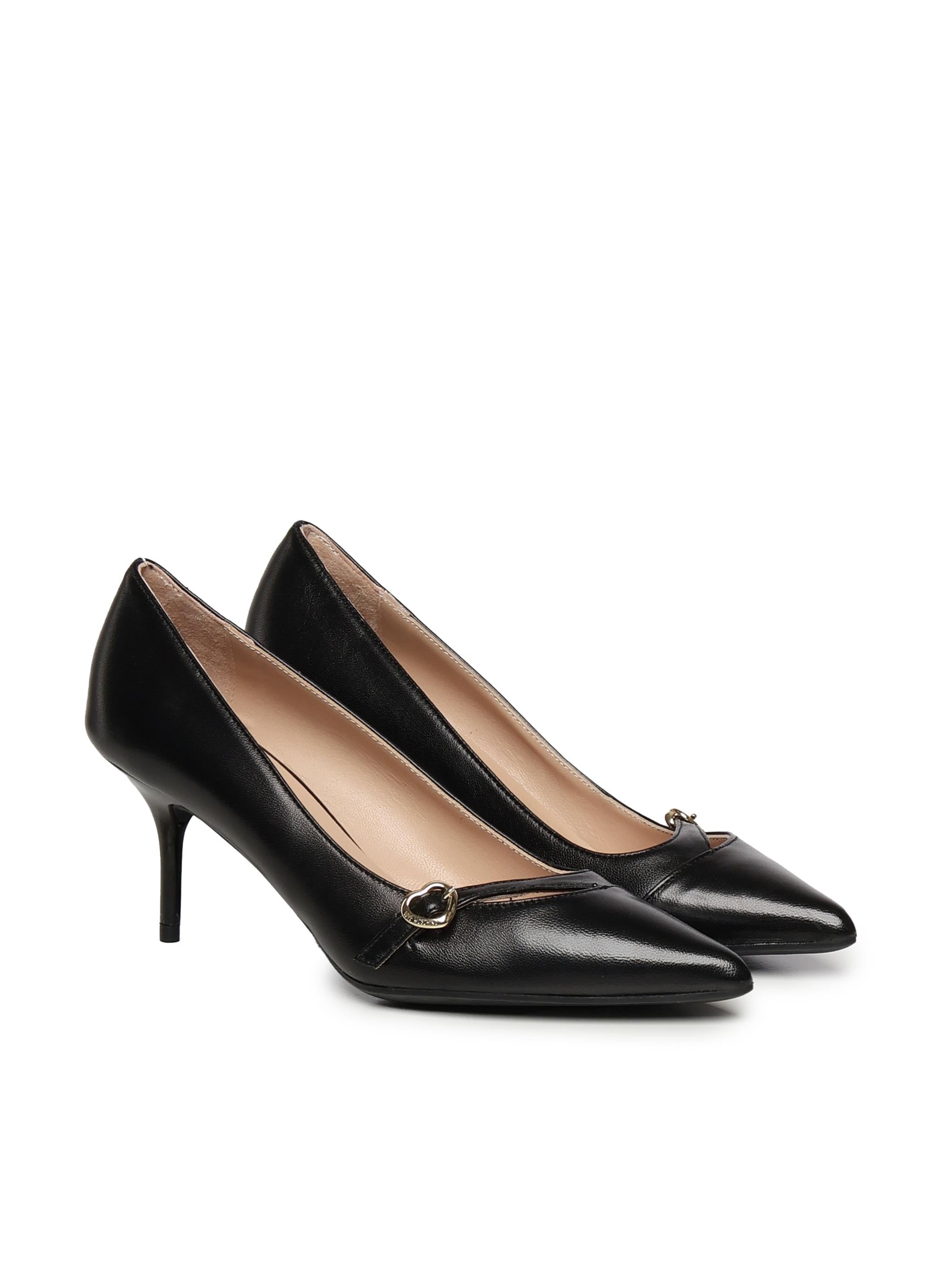 Décolleté in pelle JA10527G0LIA0 000 LOVE MOSCHINO