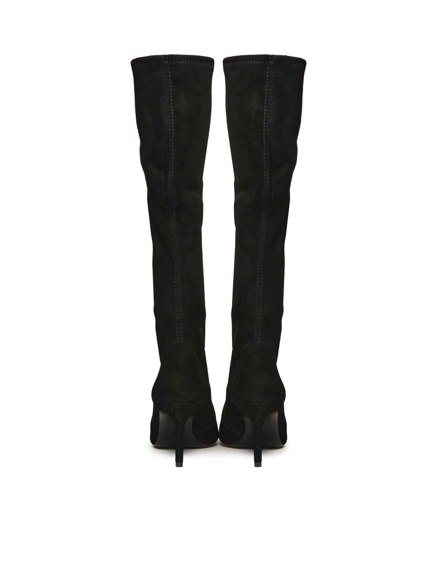 Stivali Stuart Power in suede<BR/> SJ979 BLK STUART WEITZMAN