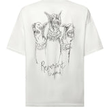 T-shirt "Hand Drawn Thoroughbred" in cotone MLM100383 72 REPRESENT