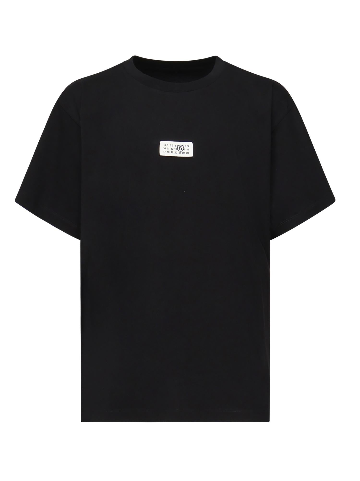 T-shirt in cotone con logo SH0GC0032 S24312900 MM6 Maison Margiela