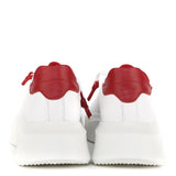 Sneakers nemesis in pelle con talloncino a contrasto<BR/> NEMESIS 2 NAPPA/CROCKWHITE/RED GIULIANO GALIANO