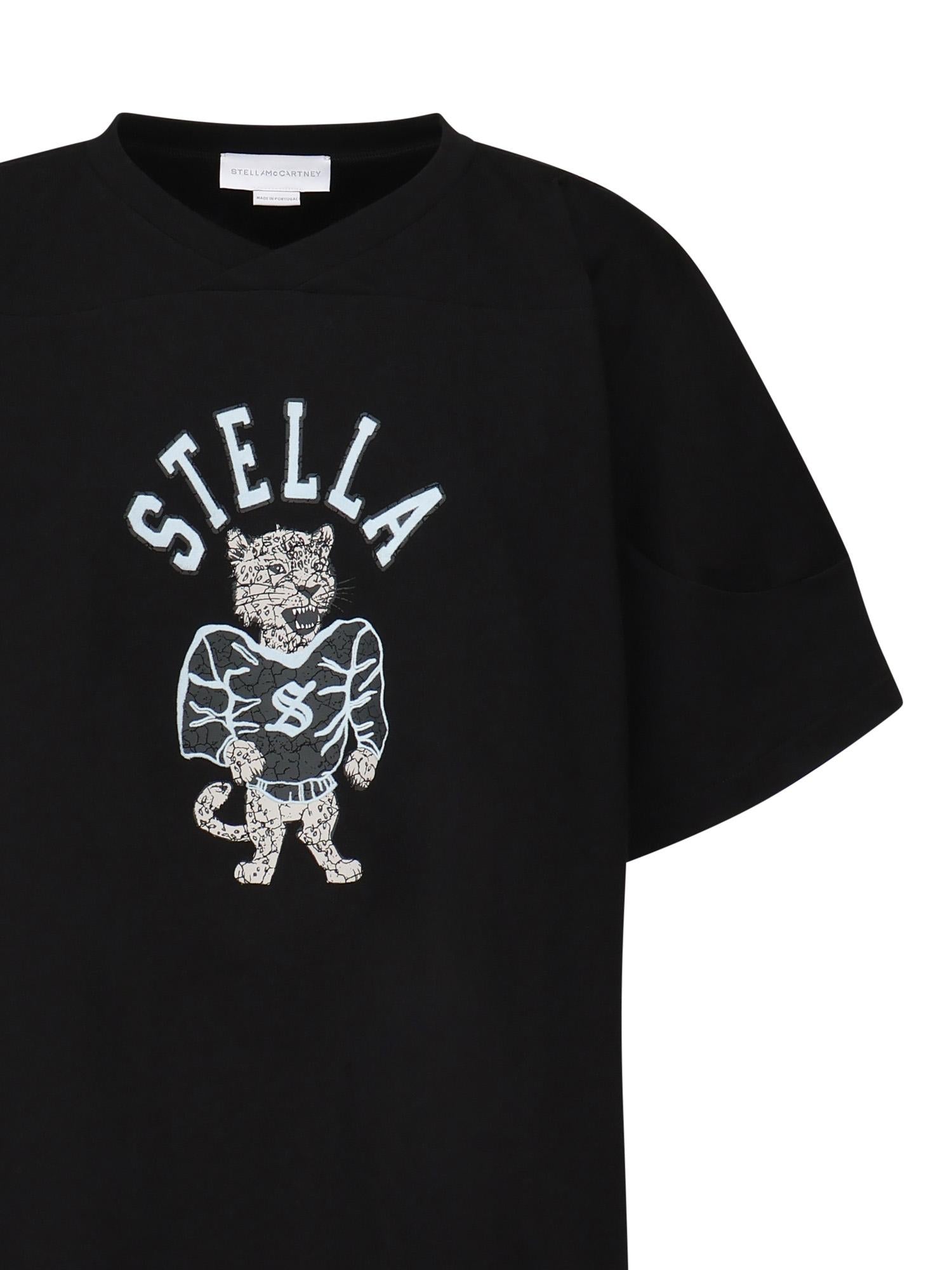 T-Shirt Varsity con stampa 6J0410 3SQA051000 STELLA McCARTNEY