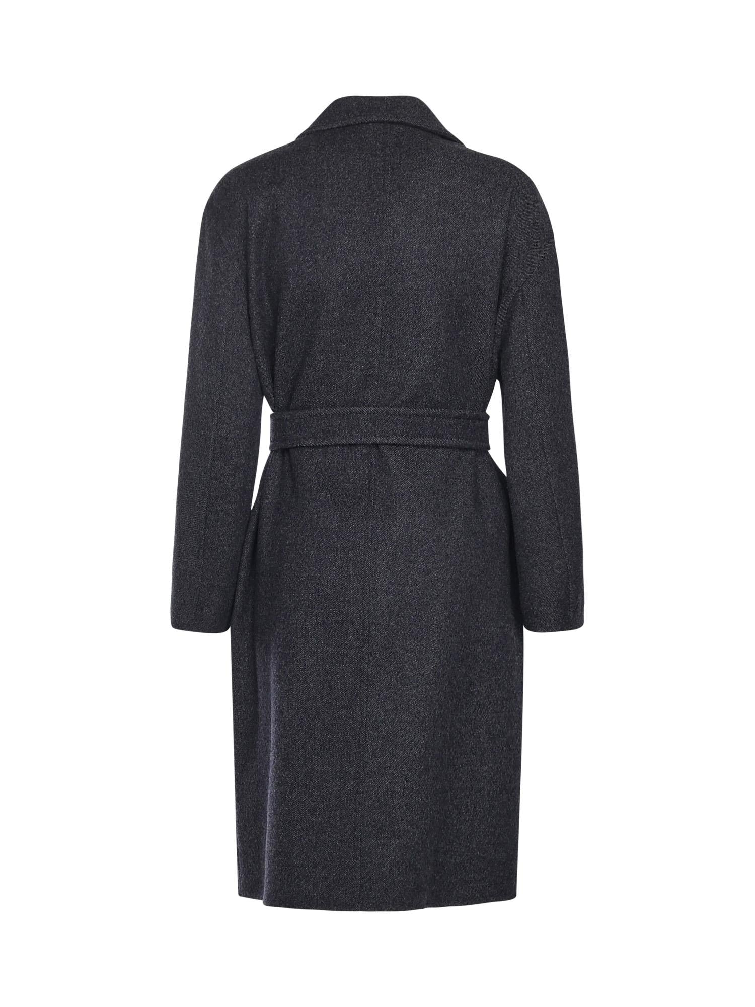 Cappotto in lana effetto denim 2521016122600 001 MAX MARA