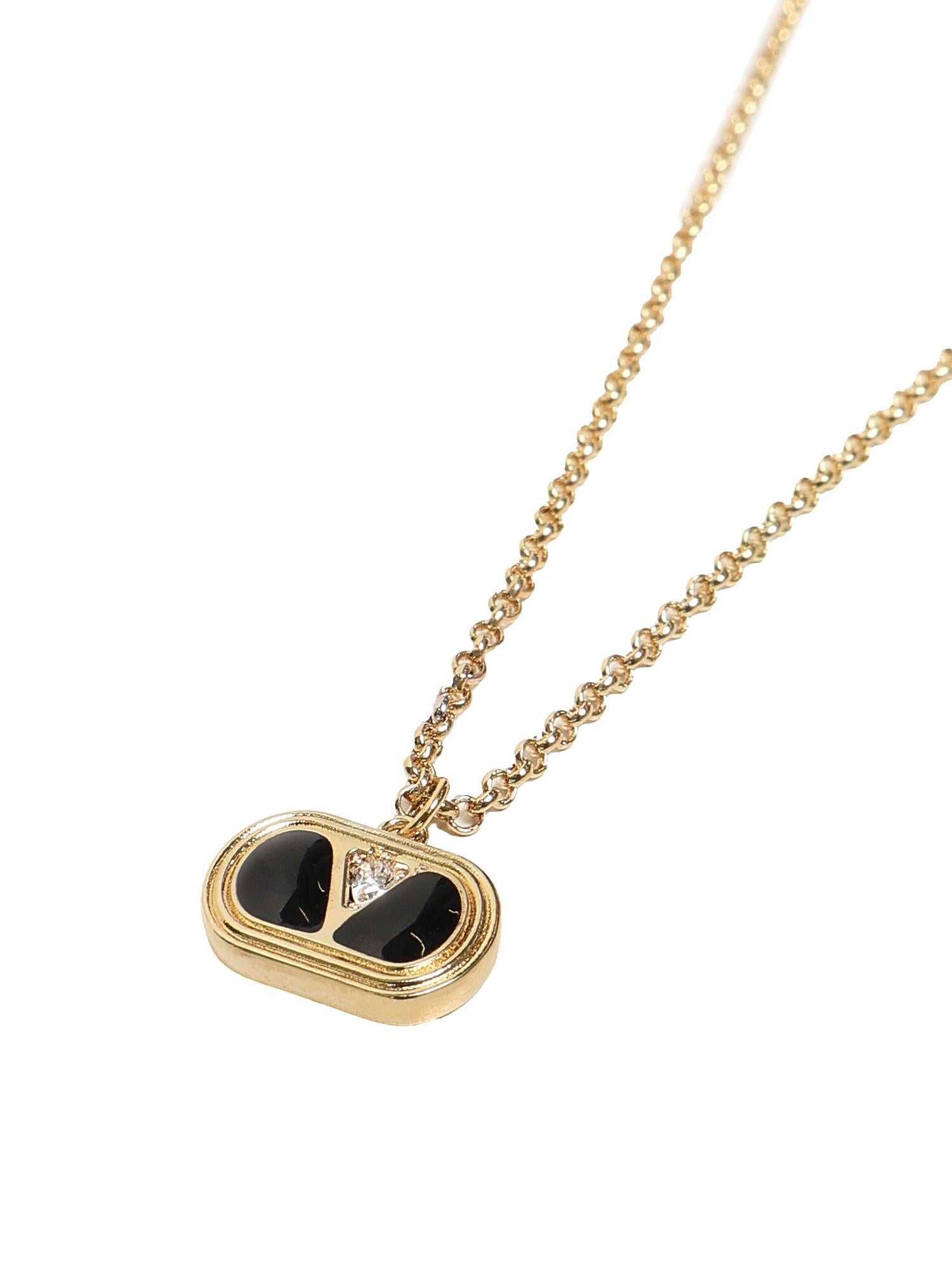 Collana Ovalette con smato e cristallo 6W2J0X87 VTIRG5 VALENTINO GARAVANI