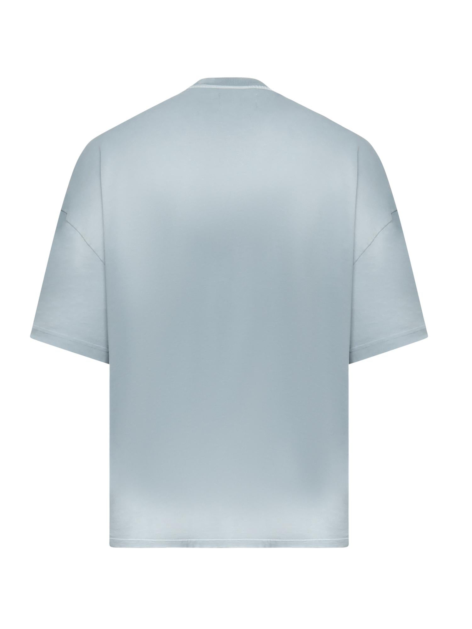 T-shirt spray con logo TS003001 BLUWHT BONSAI