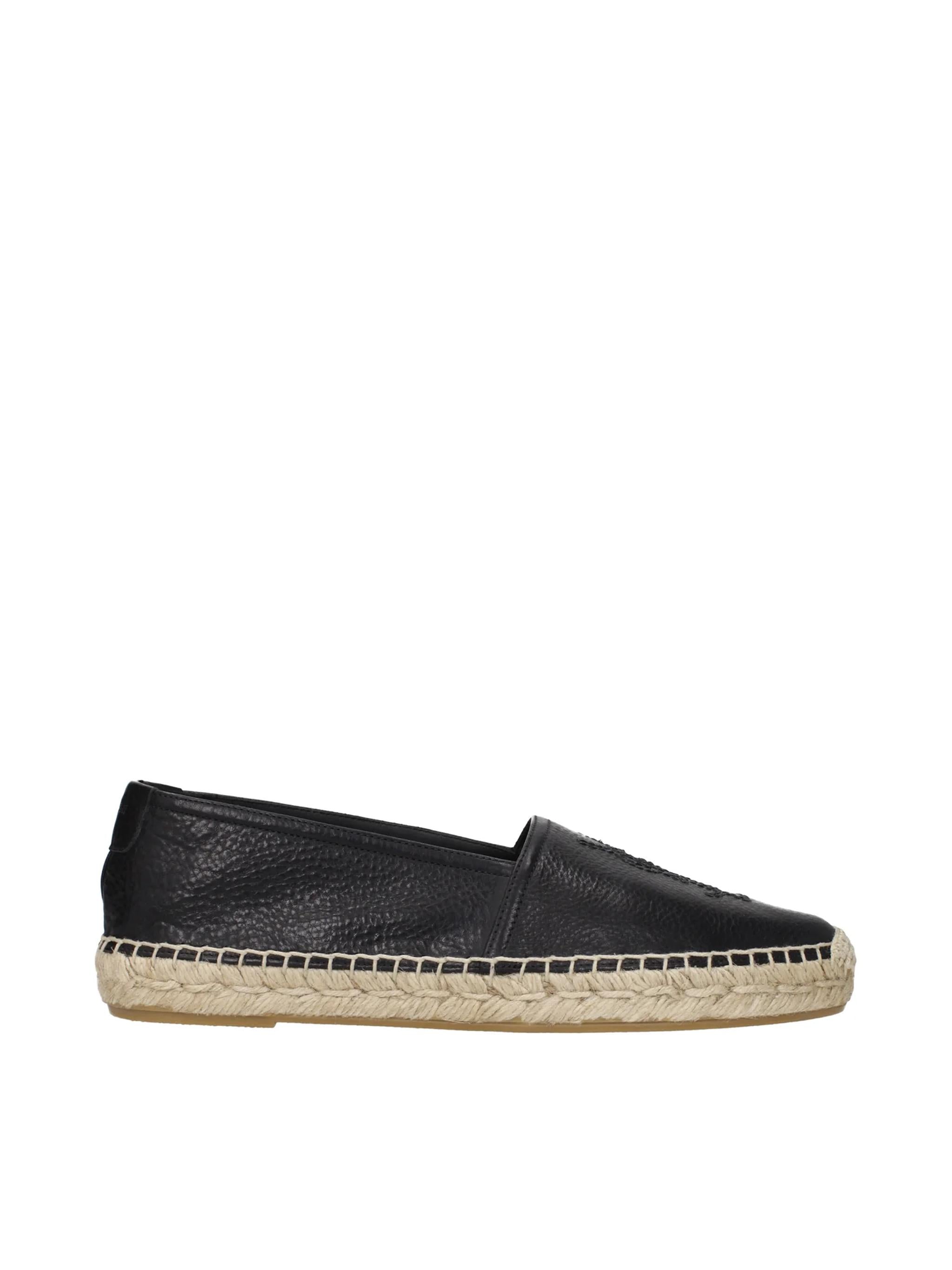 Espadrillas in pelle martellata 509616 0AS001000 SAINT LAURENT