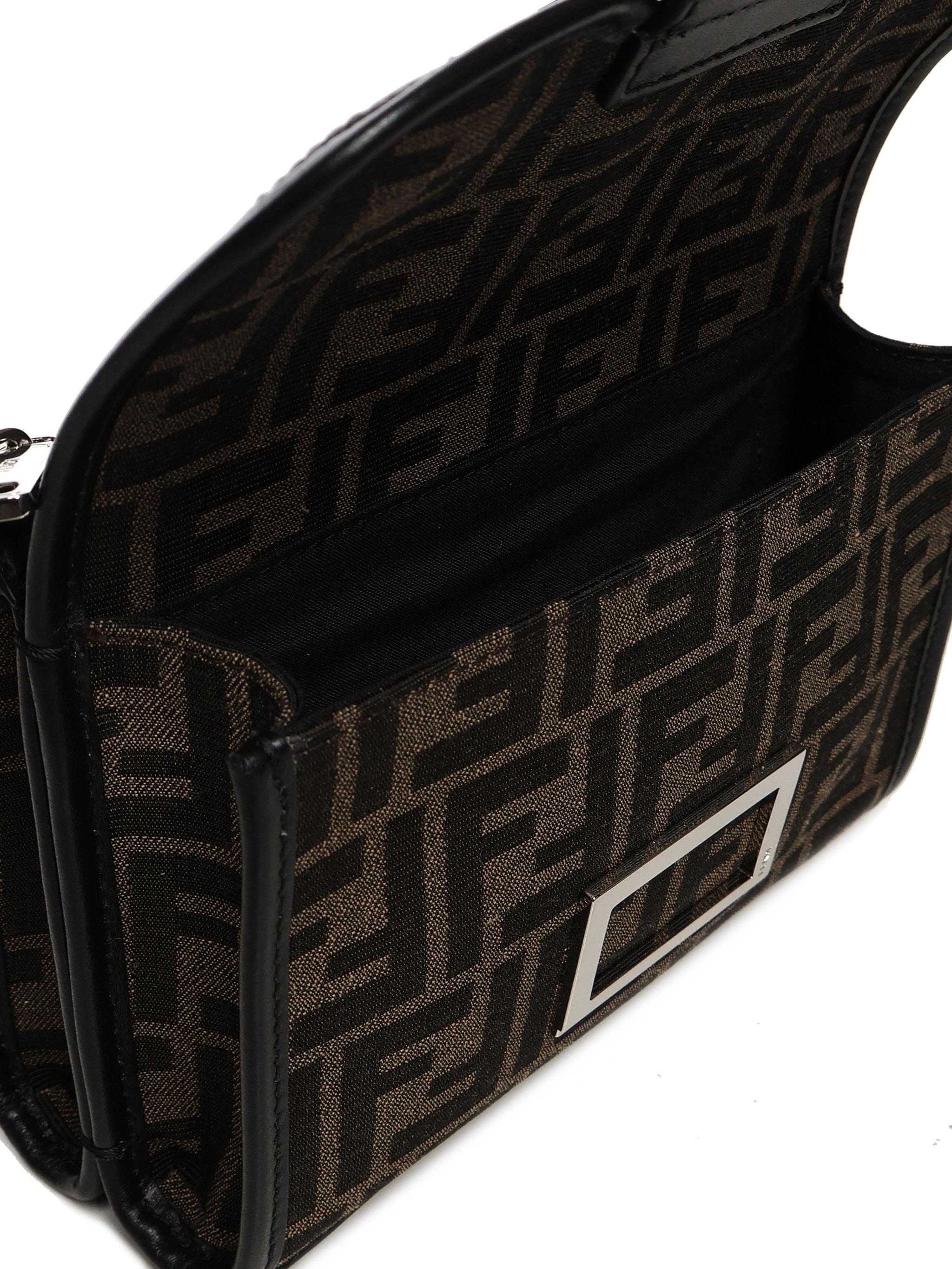 Borsa Baguette Double FF Jacquard<BR/> 7VA649 ALWKF0L3T FENDI