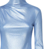 Abito collo alto con scollo T150162A TJV040DEEP DENIM THE ANDAMANE