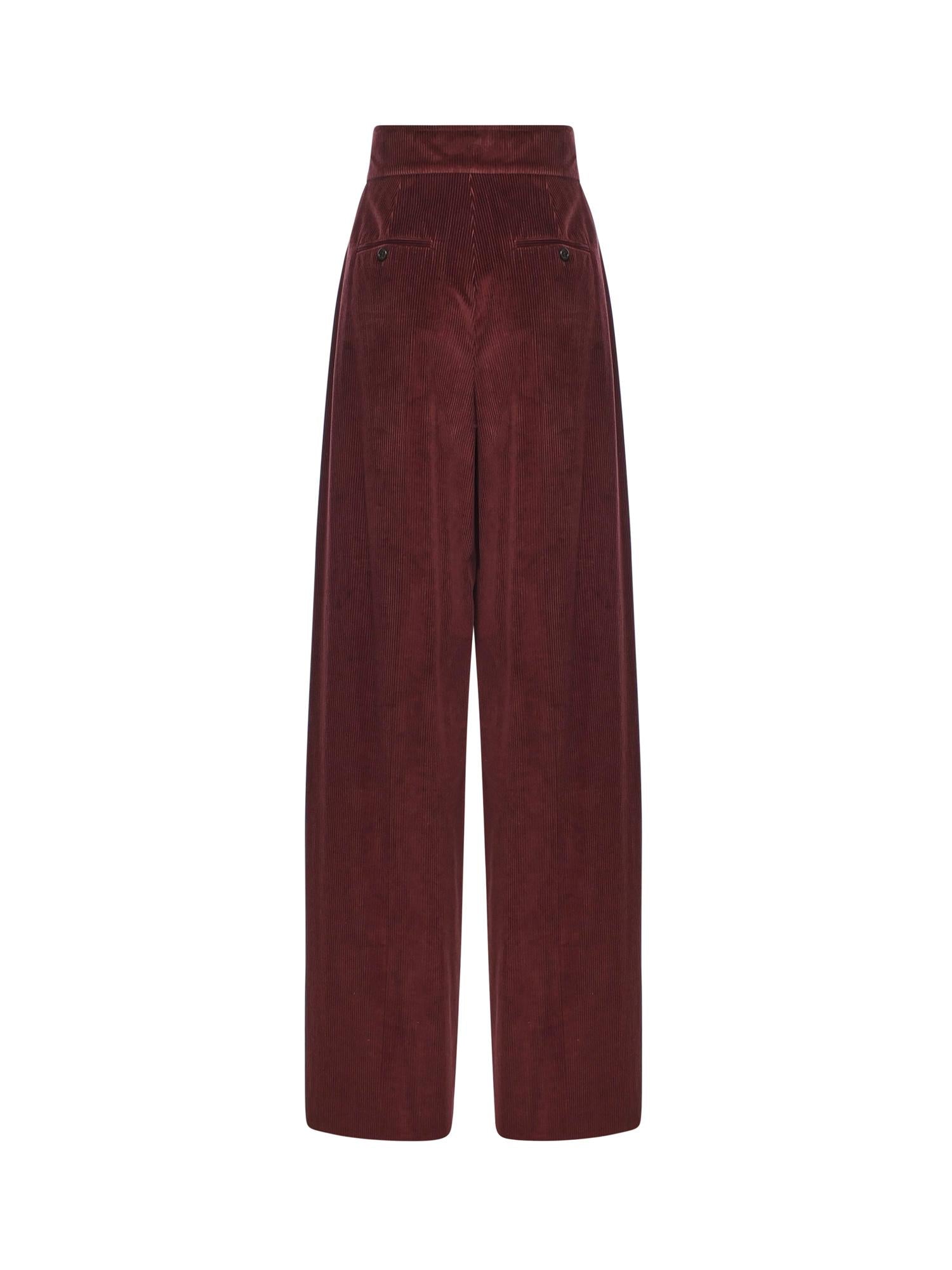 Pantalone wide leg in velluto 2521136393600 006 MAX MARA