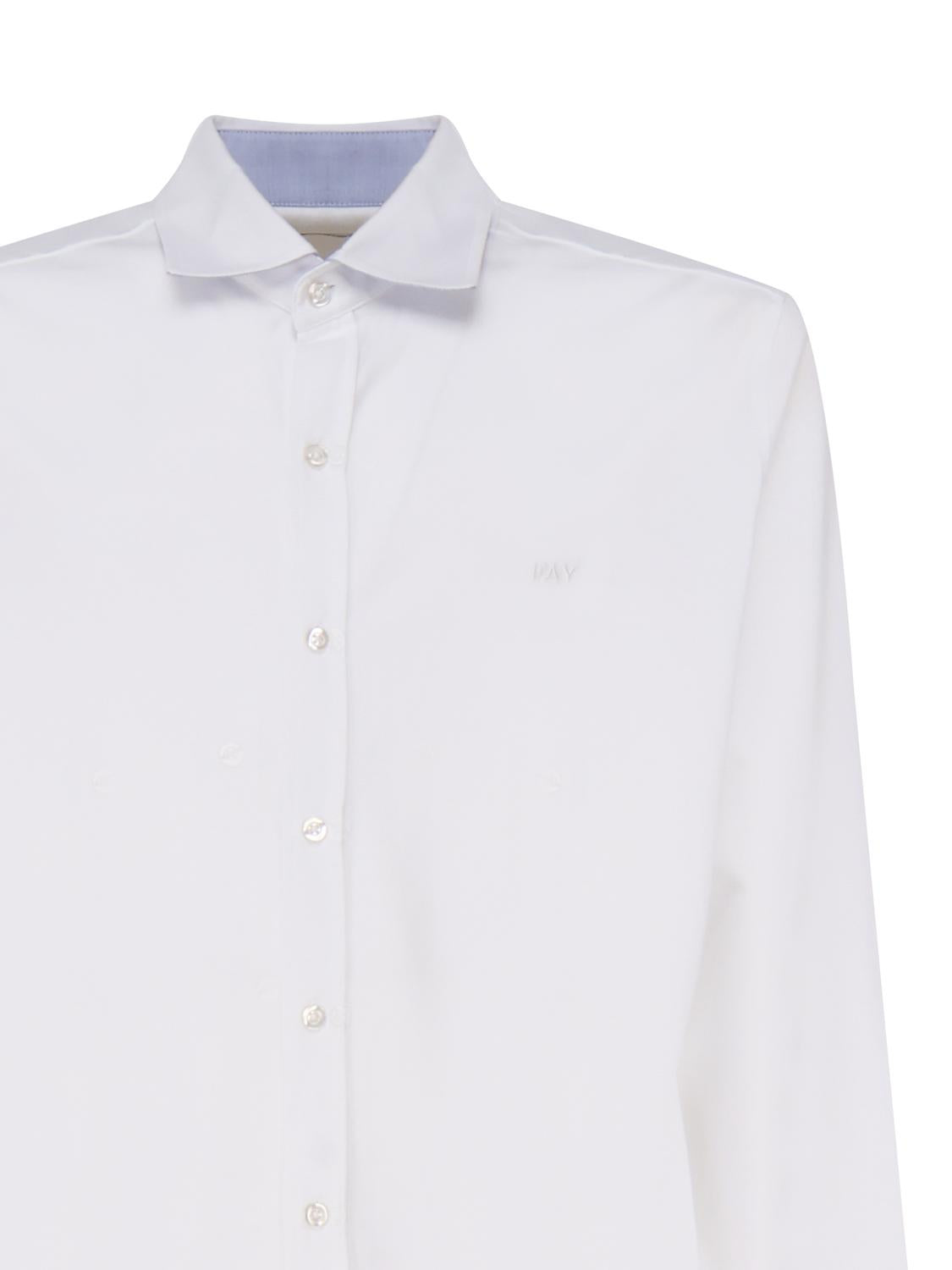 Camicia in cotone con logo ton sur ton NRMA3481540 VYPB001 FAY