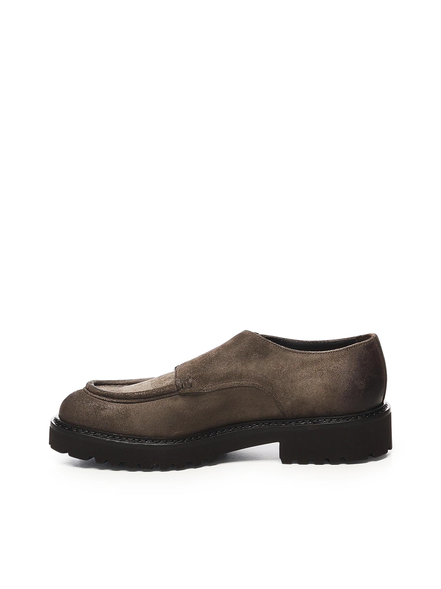Mocassino doppia fibbia in pelle DU2738PHILUF205 TM39 DOUCAL'S
