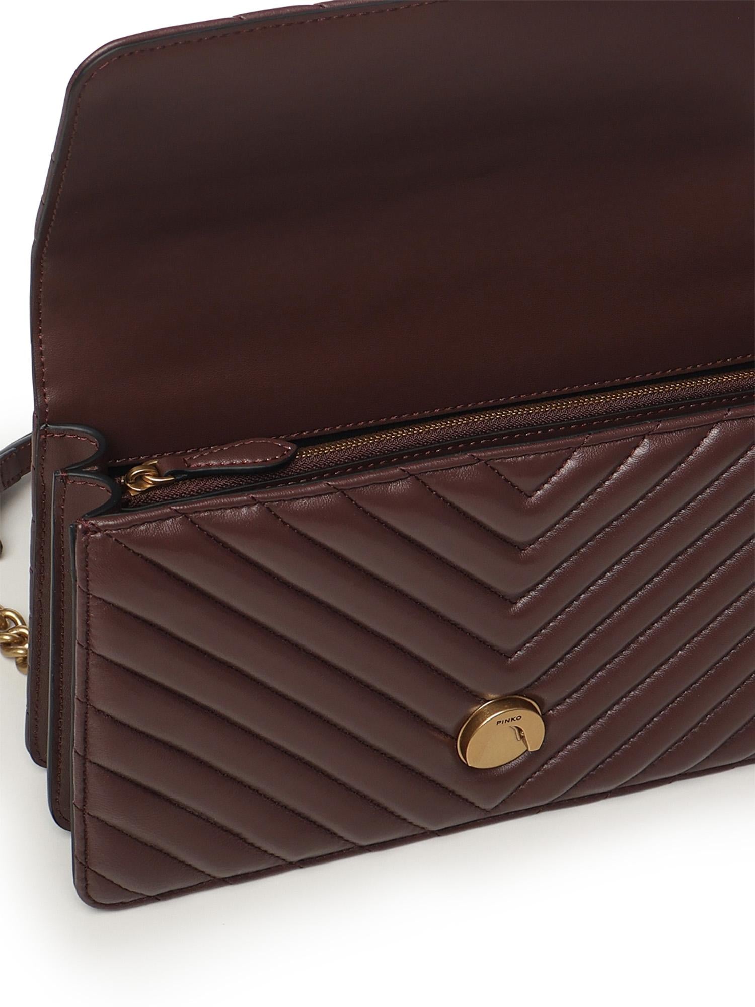 Borsa a tracolla Classic Love Bag One in nappa 100941 A0GKL86Q PINKO