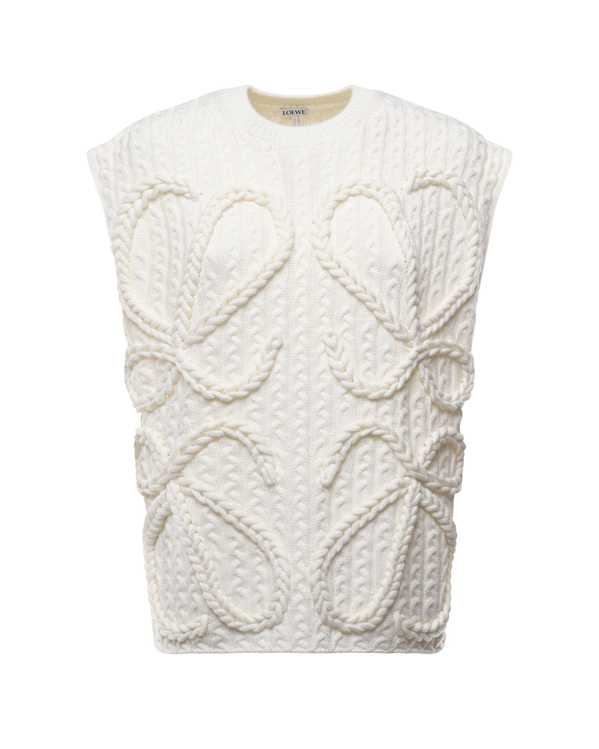 Gilet Anagram in lana<BR/> S359Y14KE4 2100 LOEWE