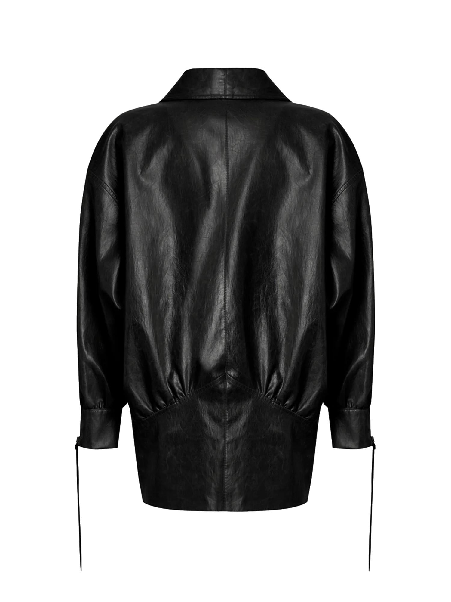 Giacca in ecopelle martellata 25PRNCP-0024 NINEMINUTES