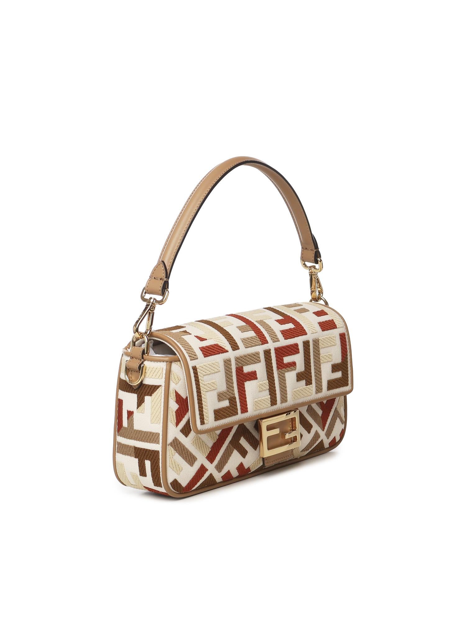 Borsa Baguette in canvas FF Jacquard 8BR600 AYDFF1TVK FENDI