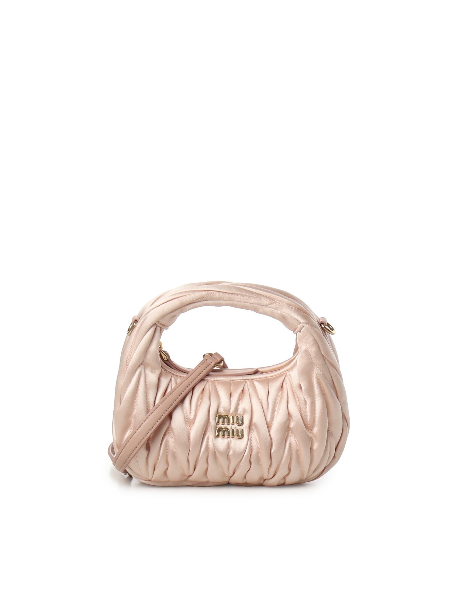 Mini bag Wander in raso trapuntato 5BP078 2BD8F0615 MIU MIU
