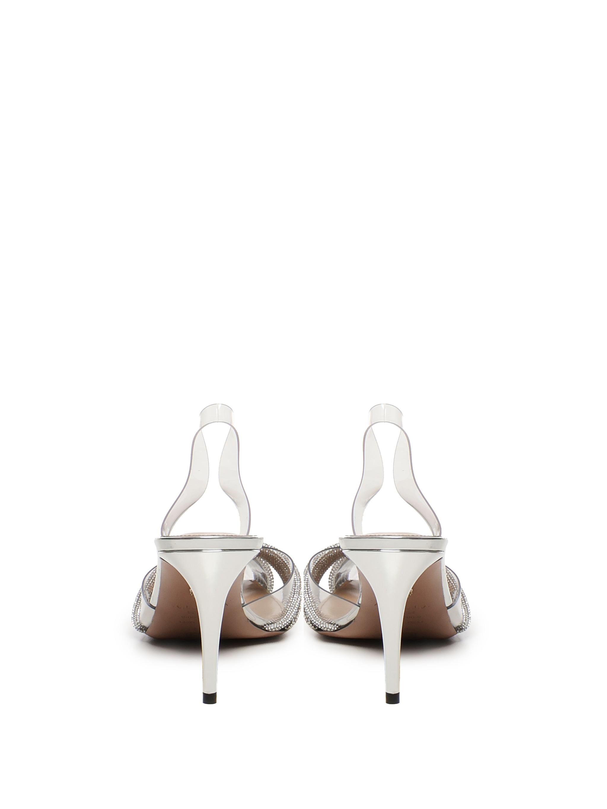 Décolleté Gatsby in PVC con cristalli GASMIDL0 SPPCCC AQUAZZURA