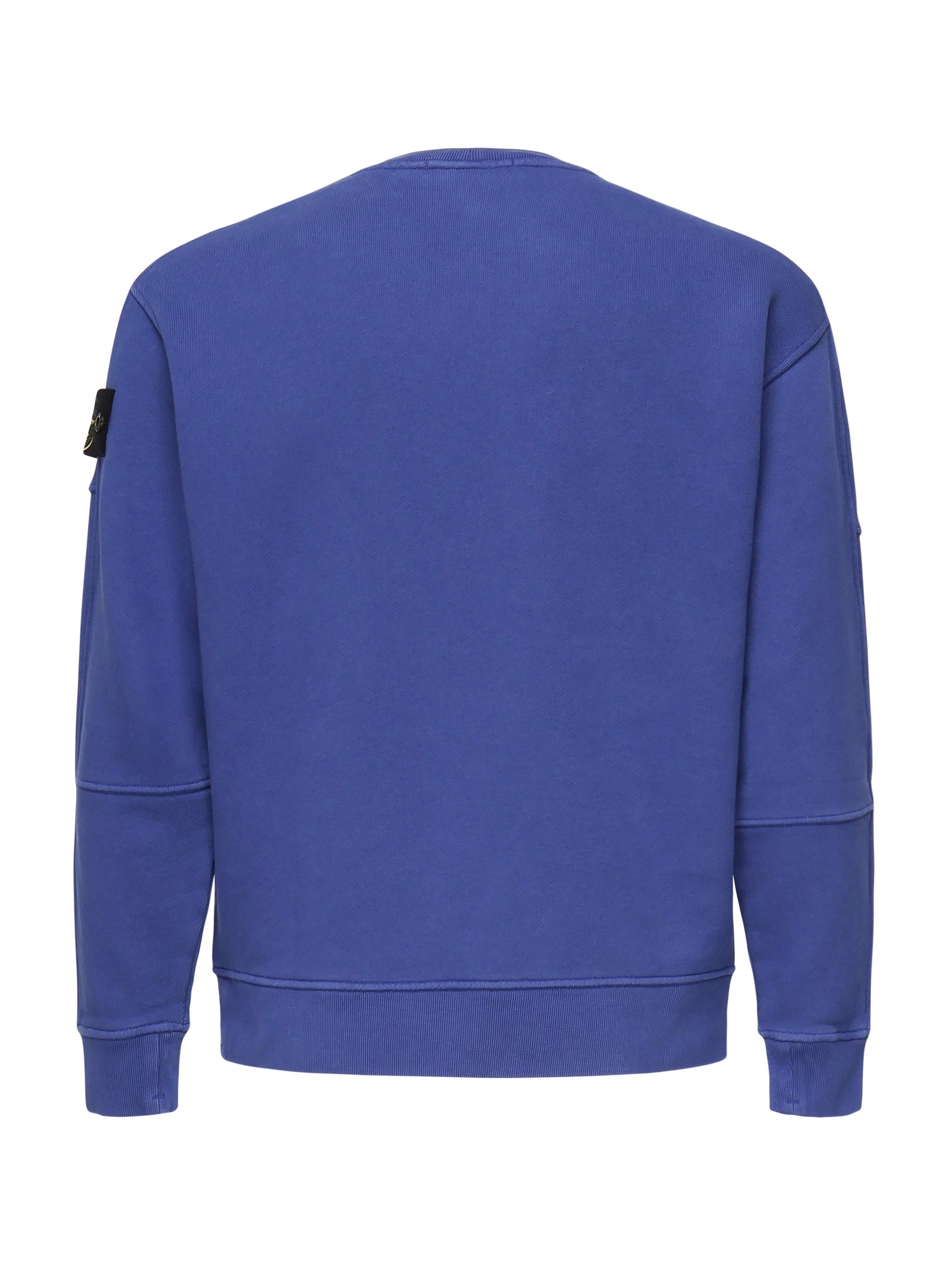 Felpa girocollo con effetto fiammato K1S156100032 S0045V0122 STONE ISLAND