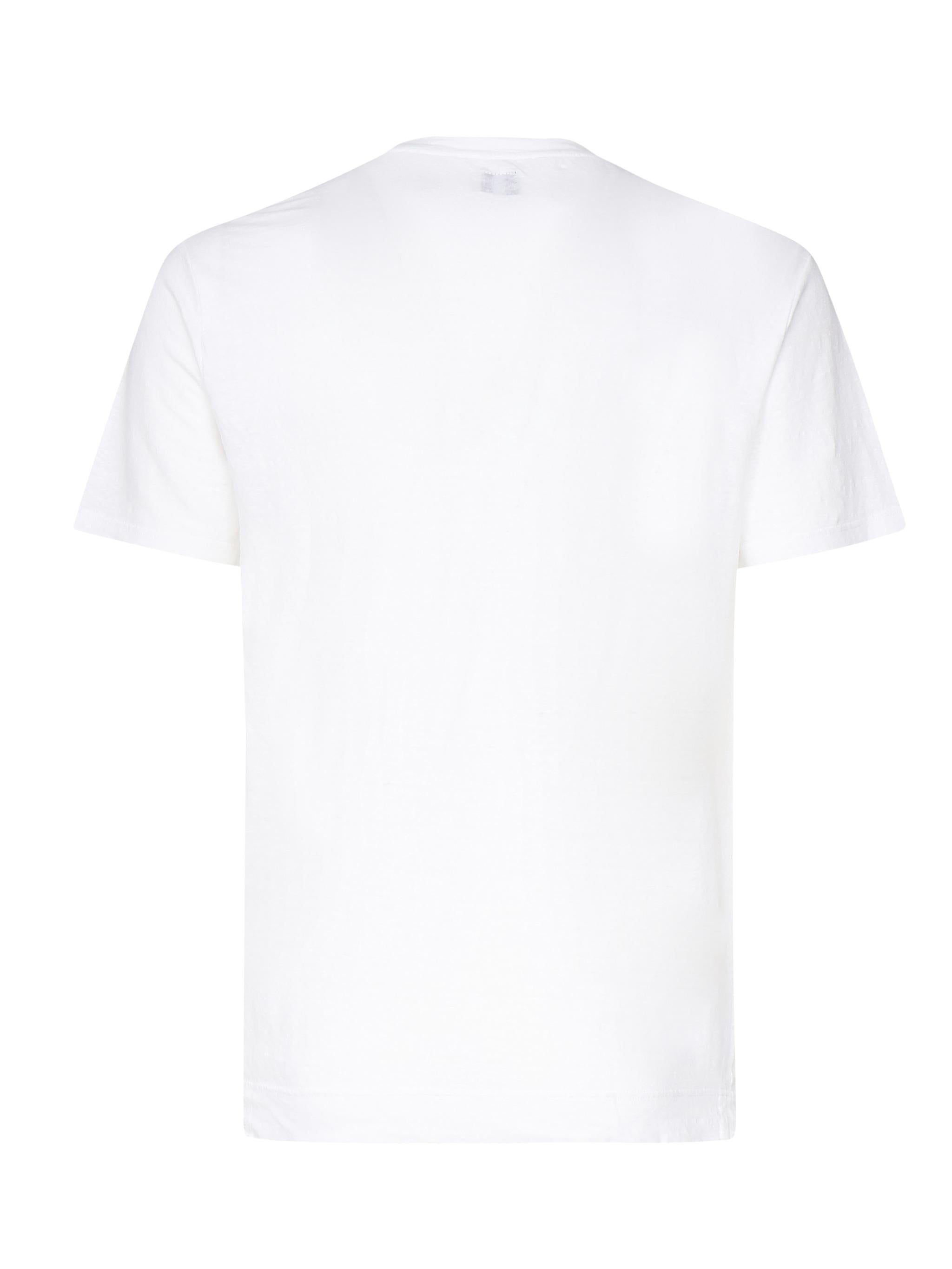 T-shirt manica corta in lino<BR/> 8UED0151 41 FEDELI