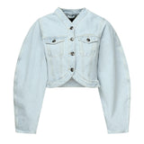 Giacca cropped Round Sleeve 113826 1468 ROTATE