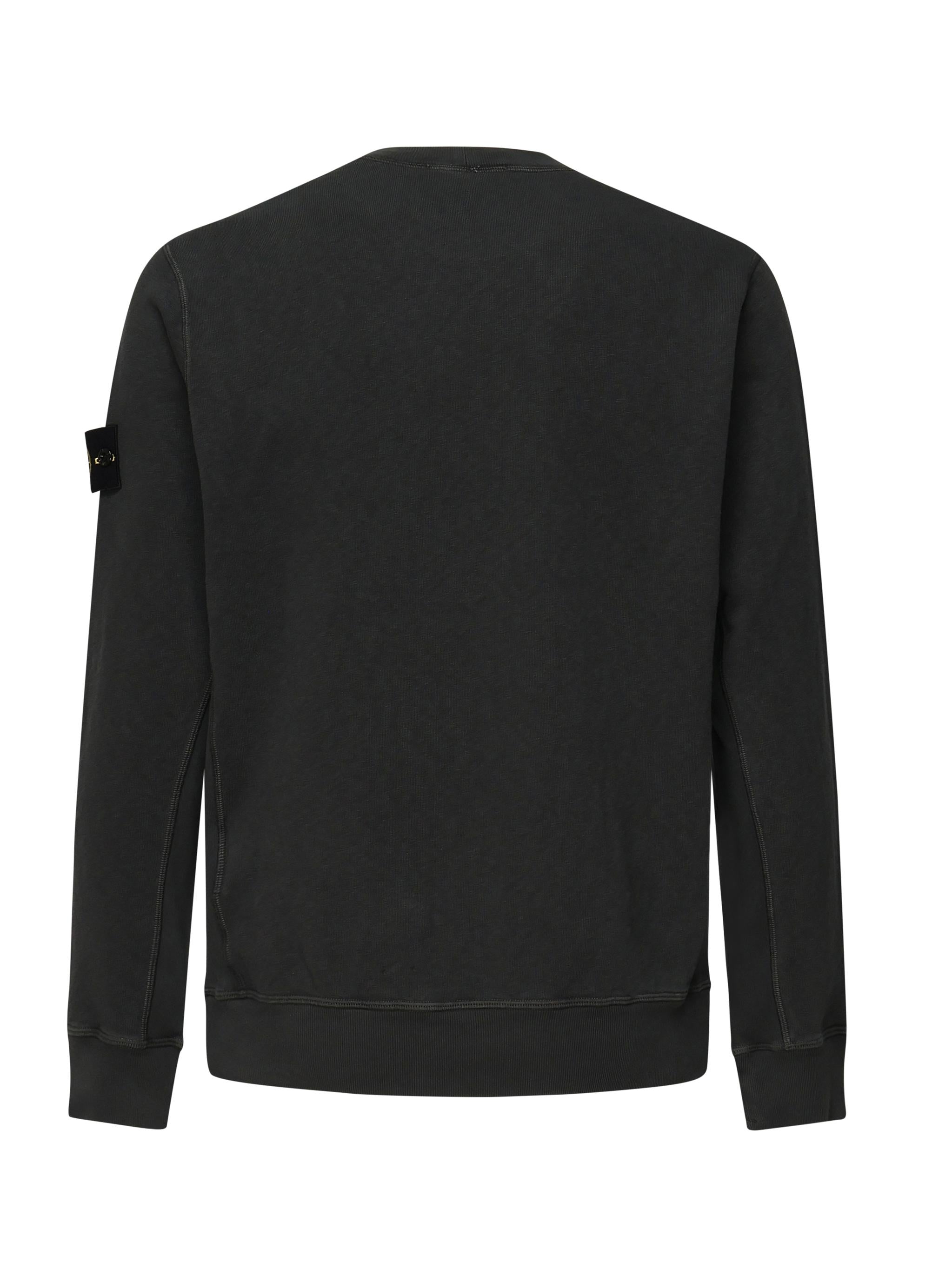 Felpa girocollo con effetto fiammato K1S156100020 S0060V0165 STONE ISLAND