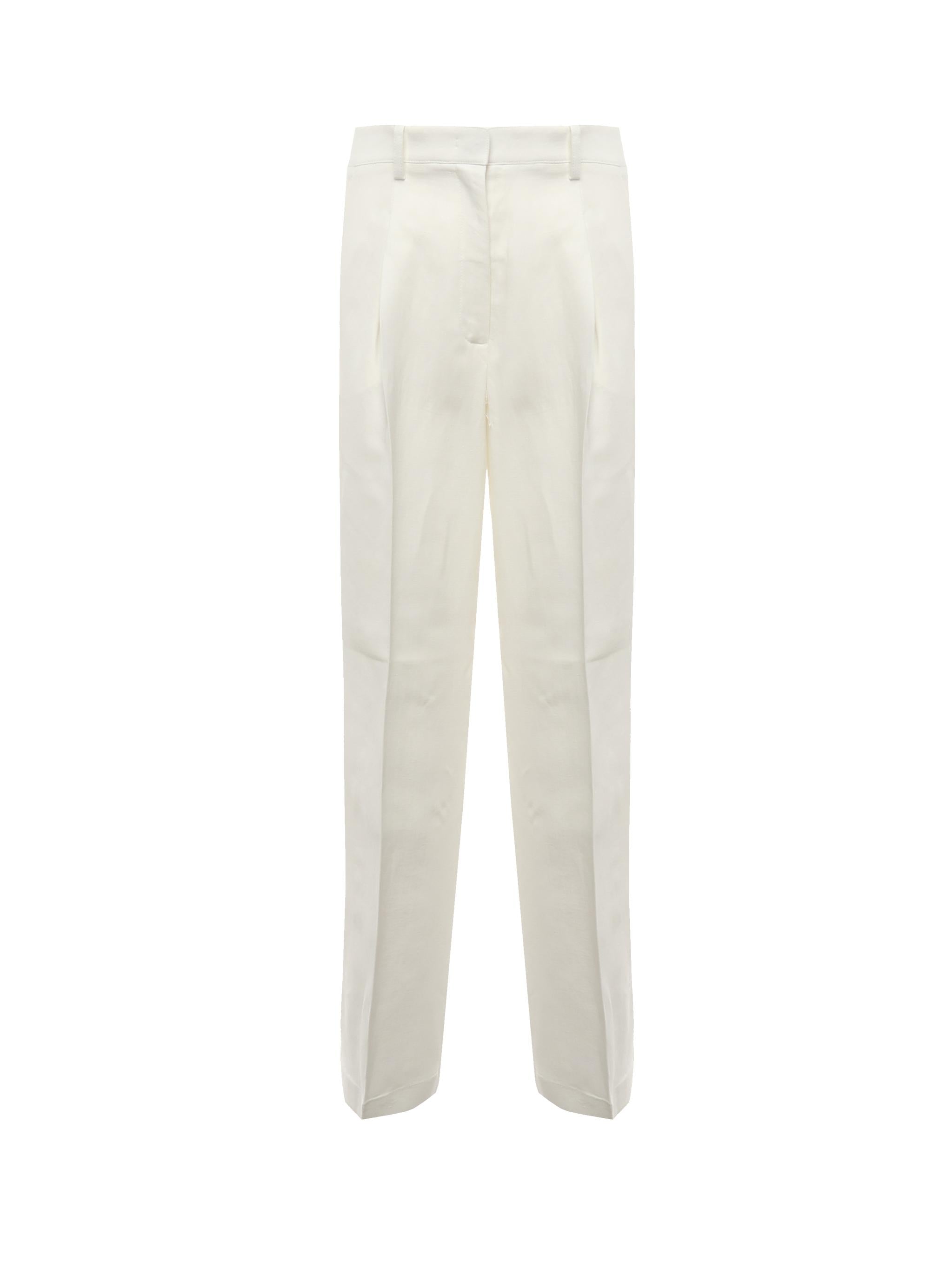 Pantaloni palazzo in lino 104869 A2HAZ05 PINKO