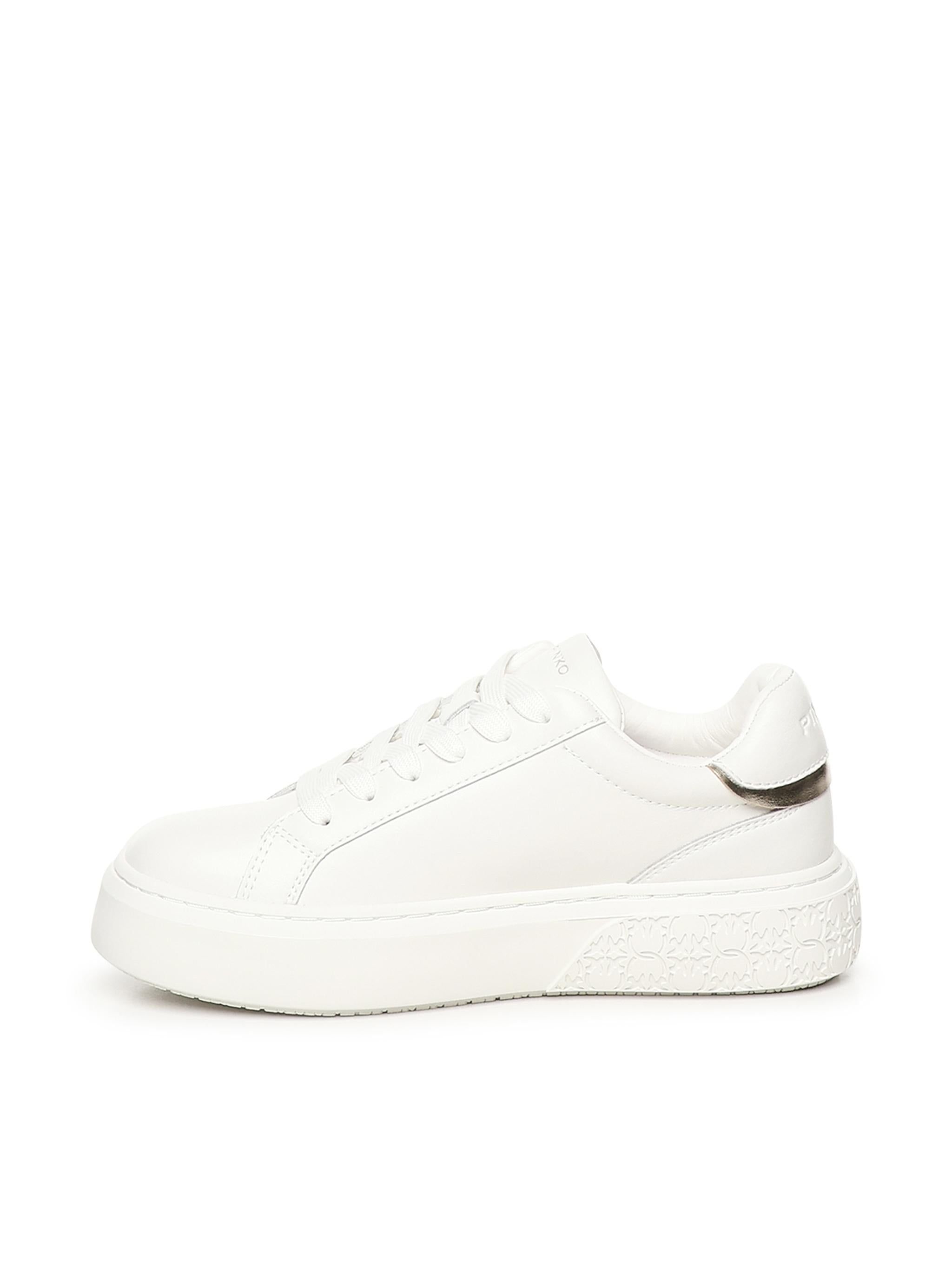 Scarpe da tennis in pelle con suola platform SS0071 P001Z12 PINKO