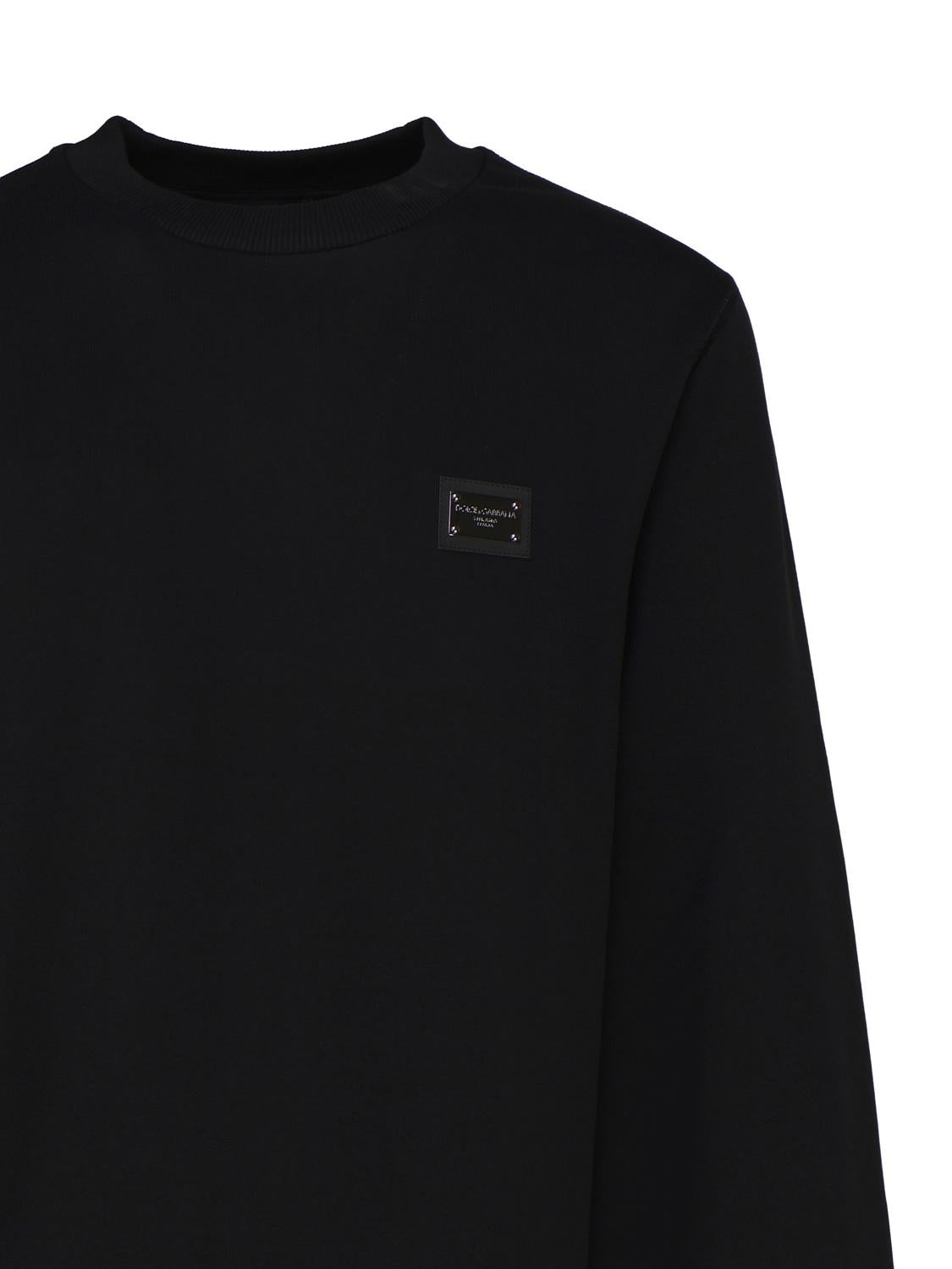 Felpa jersey con placca logata G9ABJT G7F2GN0000 DOLCE & GABBANA
