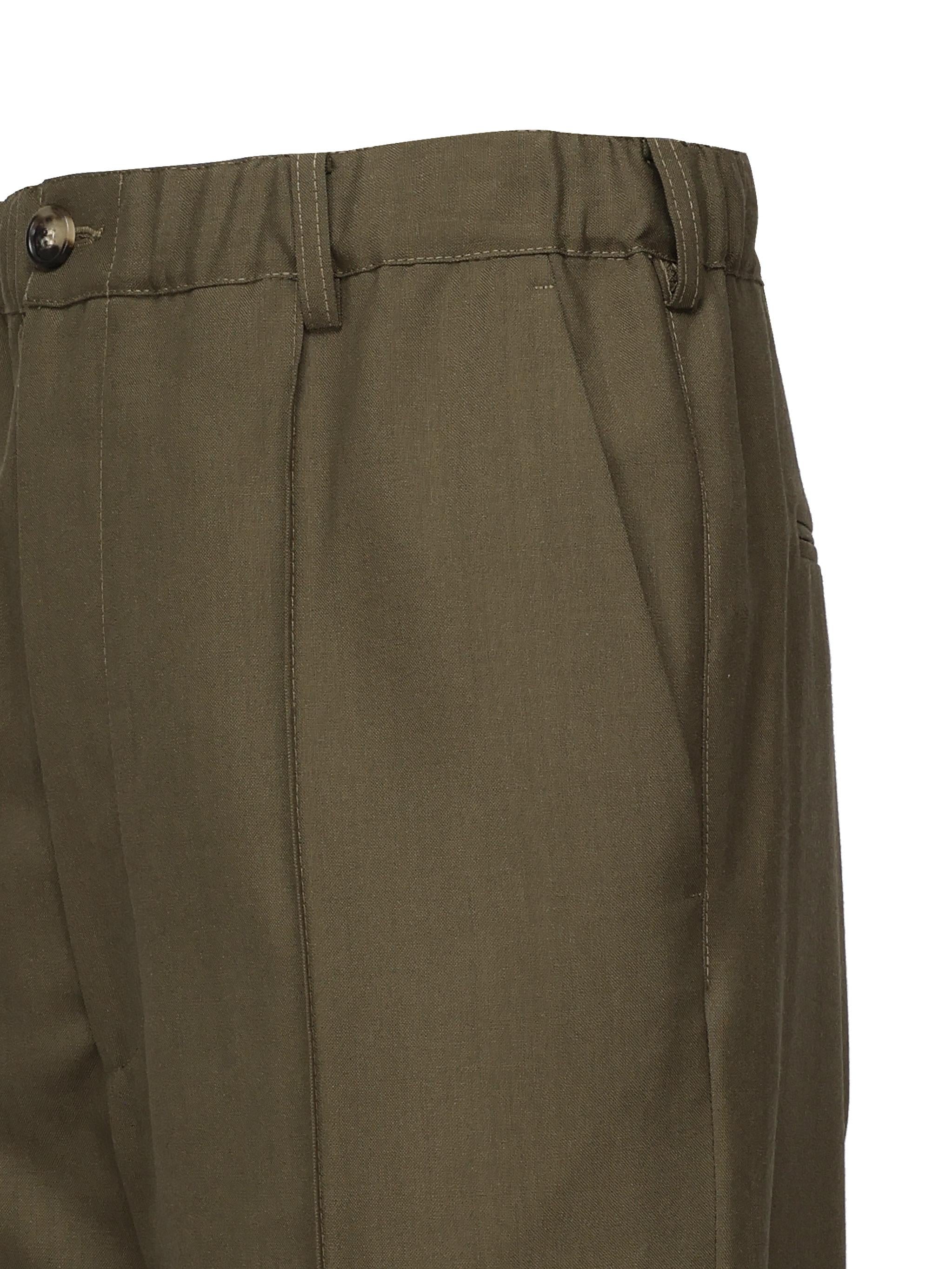 Pantaloni in lana con pieghe PUMU0313U0 T83900V58 MARNI