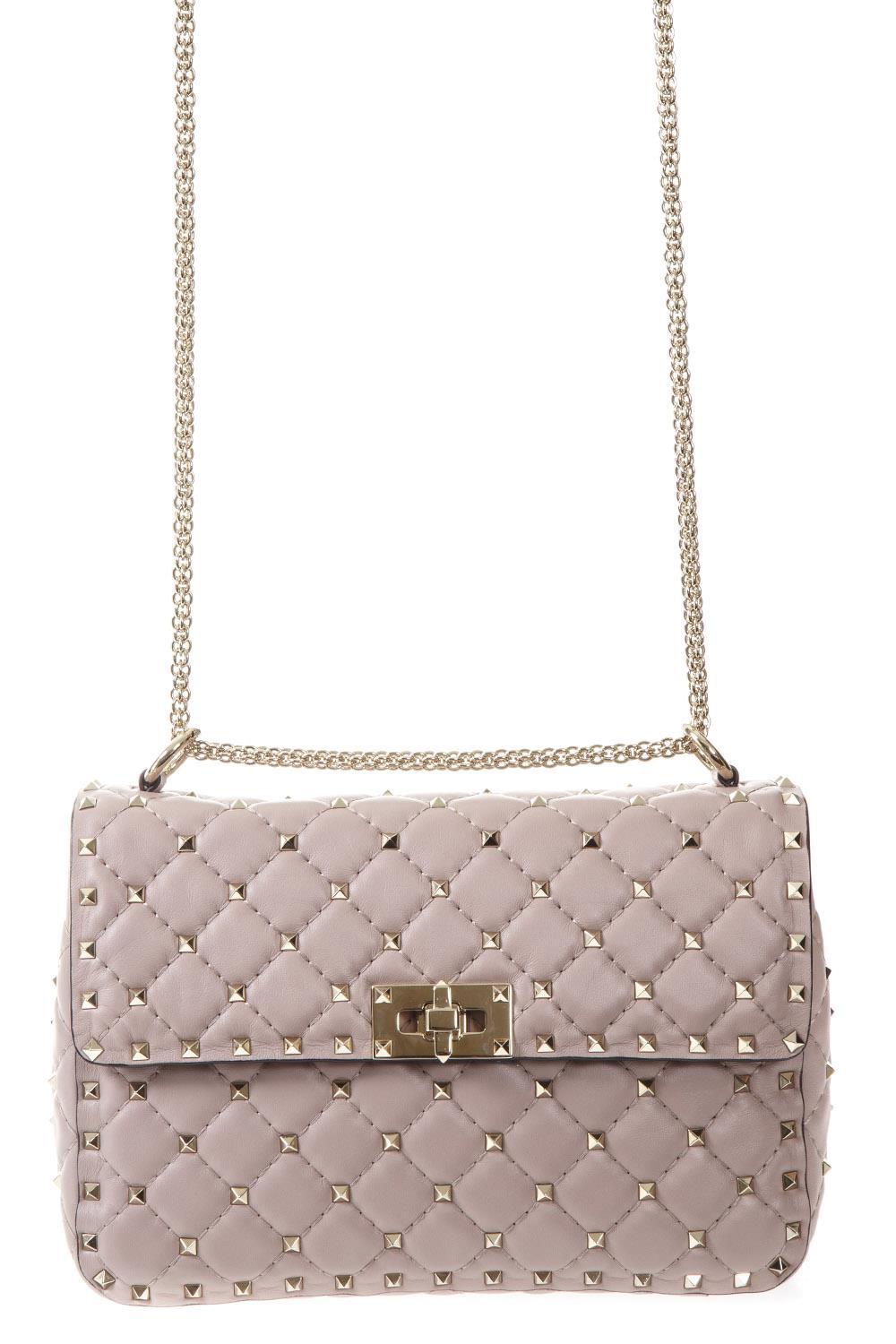 Borsa media con catena Rockstud Spike 7W2B0122 NAPP45 VALENTINO GARAVANI