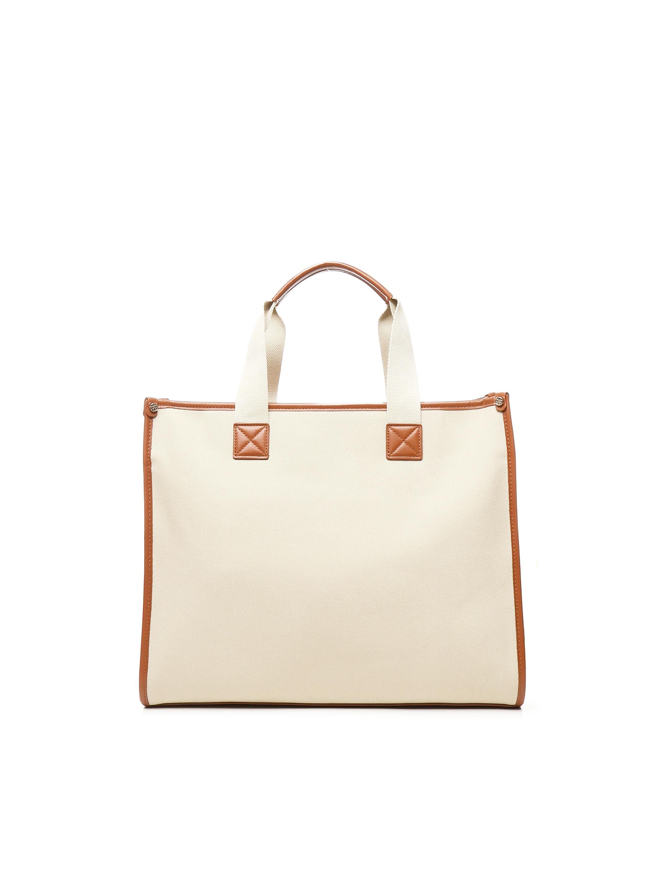 Borsa tote Responsability in cotone 73BS6AF01 RESPONSIBILITY BISNATURALE/CUOIO V° 73
