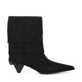 Stivale Jayla in pelle scamosciata con frange 40F5JYME5S 001 MICHAEL MICHAEL KORS