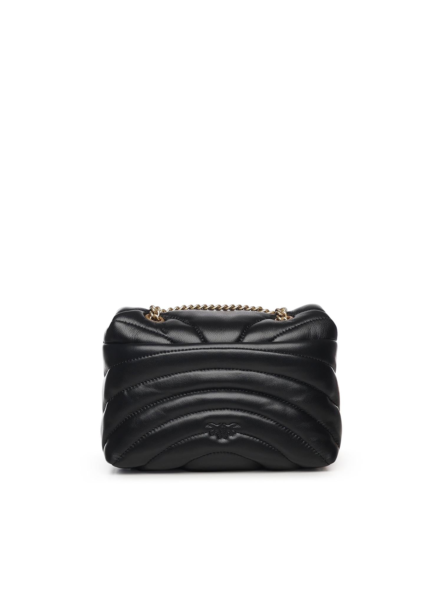 Borsa a tracolla piccola Love Bag Puff trapunta farfalla<BR/> 100039 A1EXZ99Q PINKO