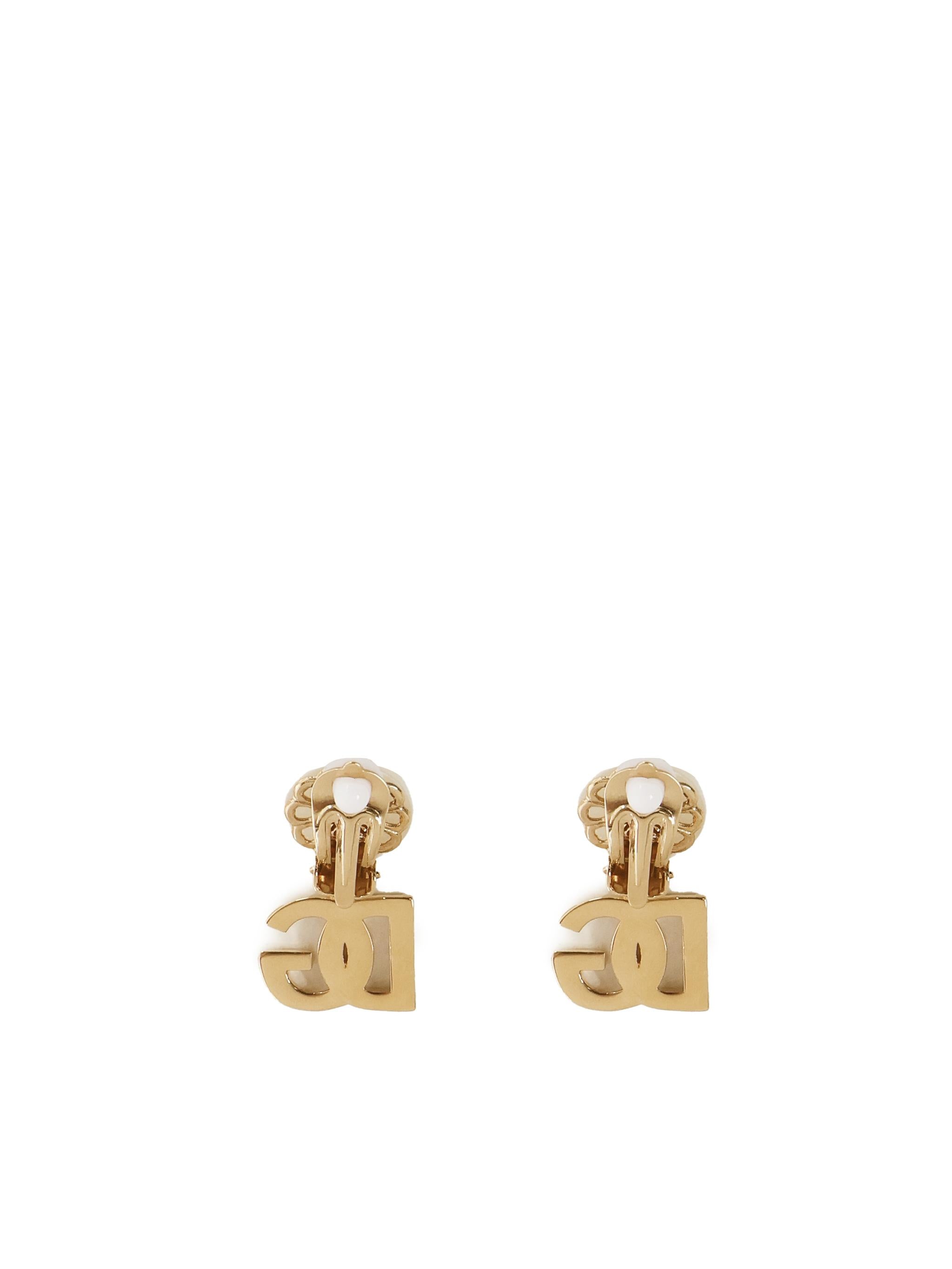 Orecchini con logo e perla WEO2N1 W1111ZOO00 DOLCE & GABBANA