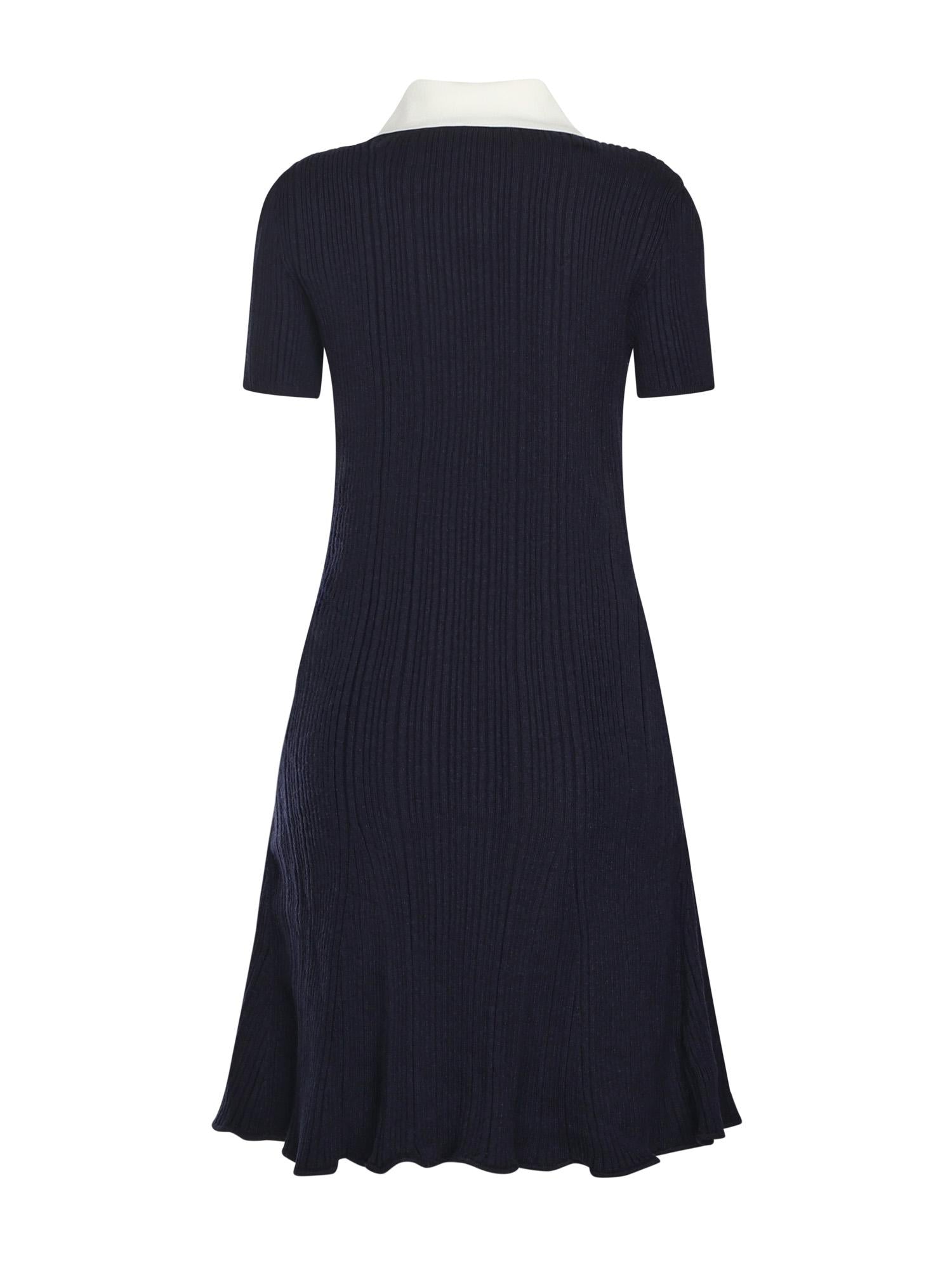 Mini abito in maglia a coste AW25014S N SELF-PORTRAIT