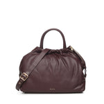 Borsa in pelle con logo BIBP9E701 PRUGNA BIASIA