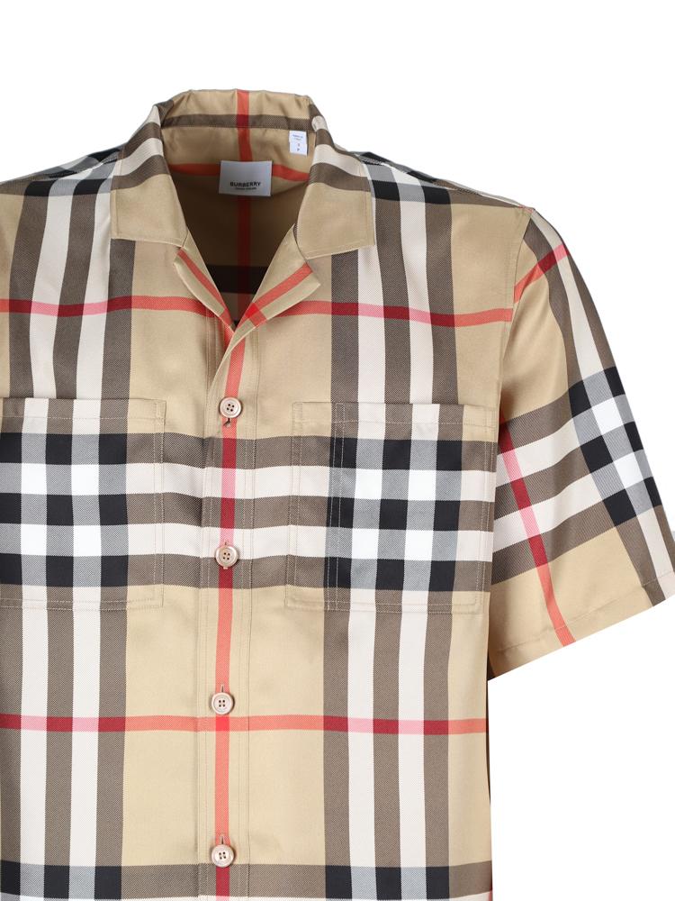 Camicia bowling in twill di seta 8050279 A7028 BURBERRY