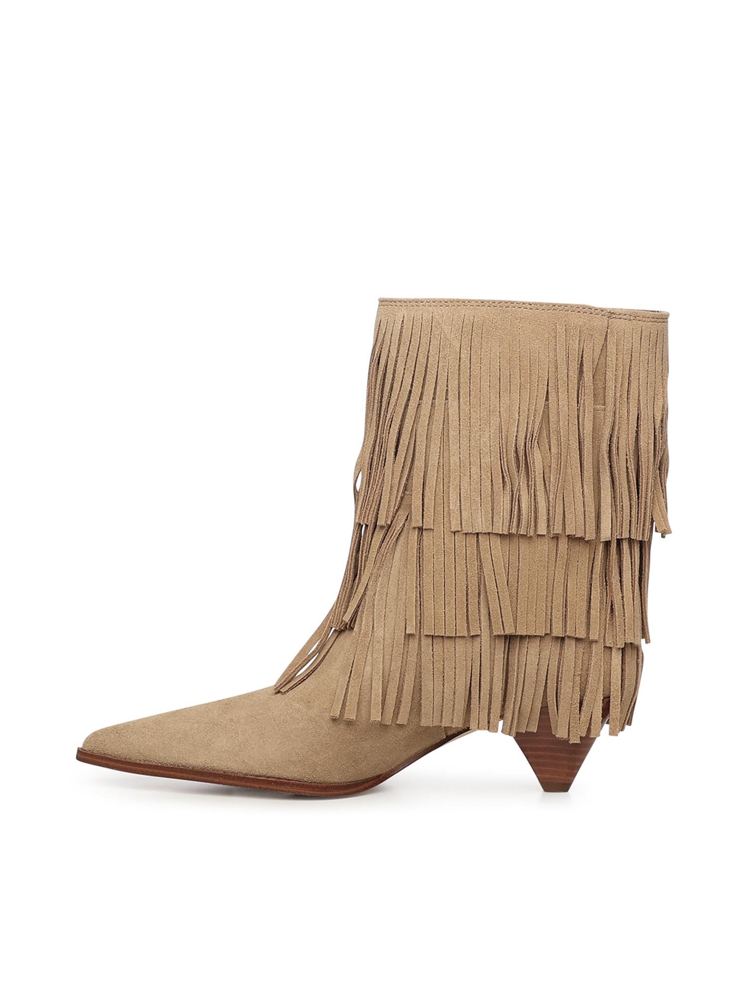Stivale Jayla in pelle scamosciata con frange 40F5JYME6S 297 MICHAEL MICHAEL KORS